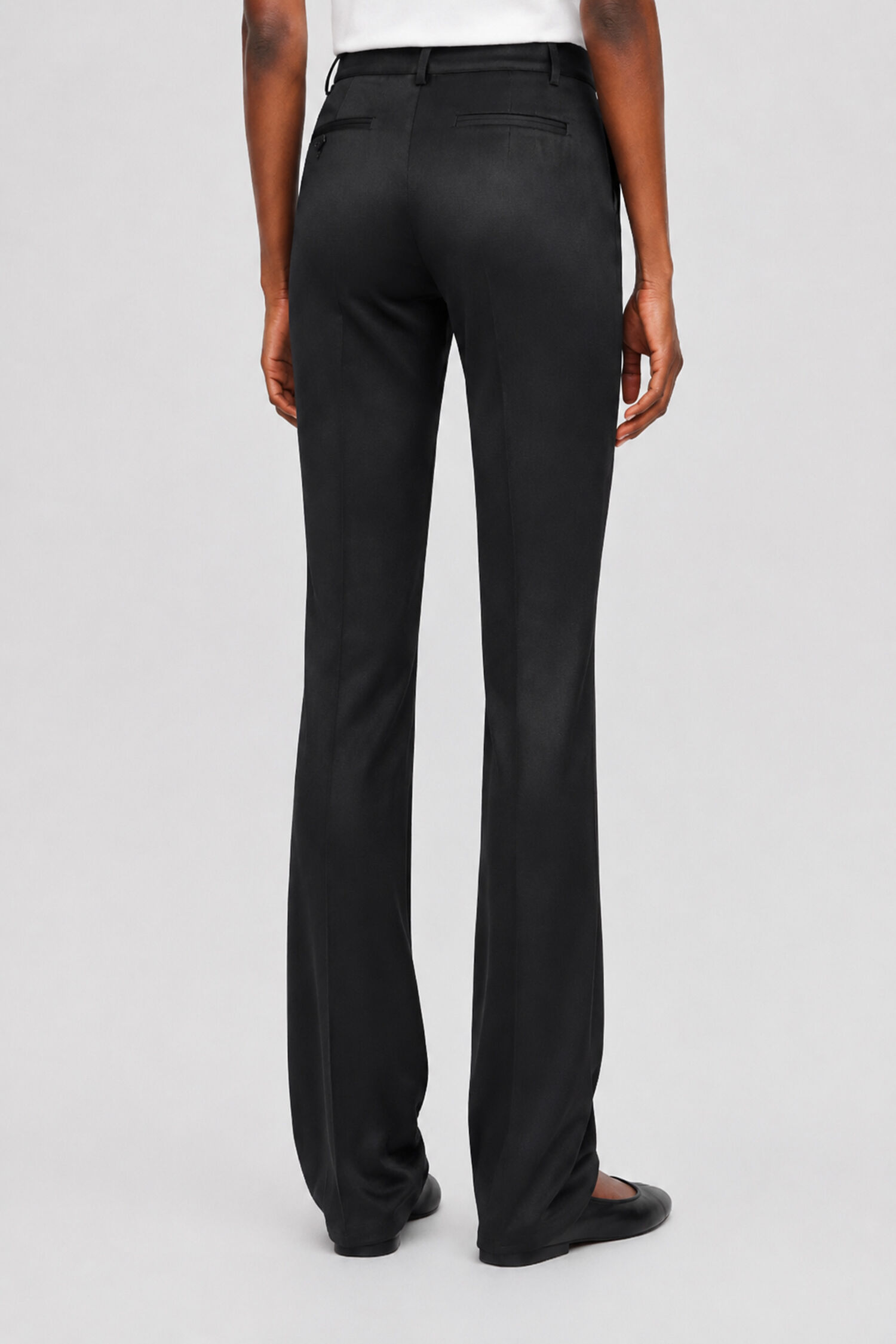 Slim Satin Trousers