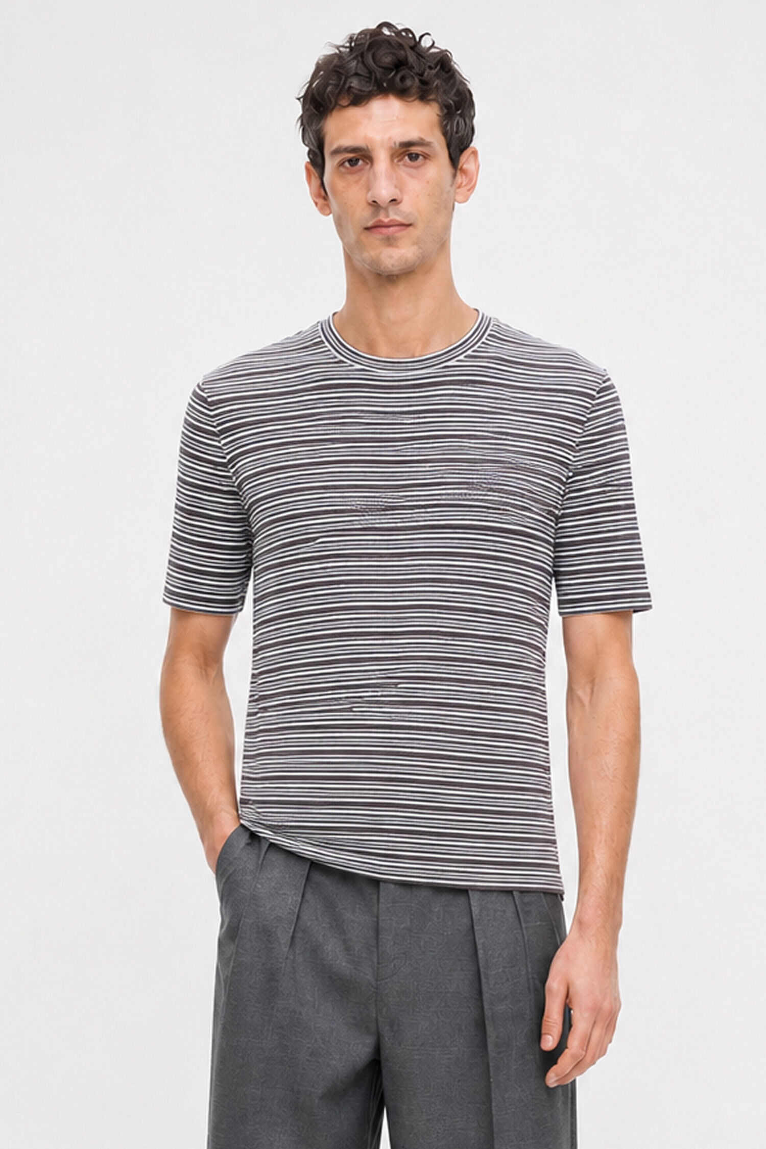 Striped Rib Tee