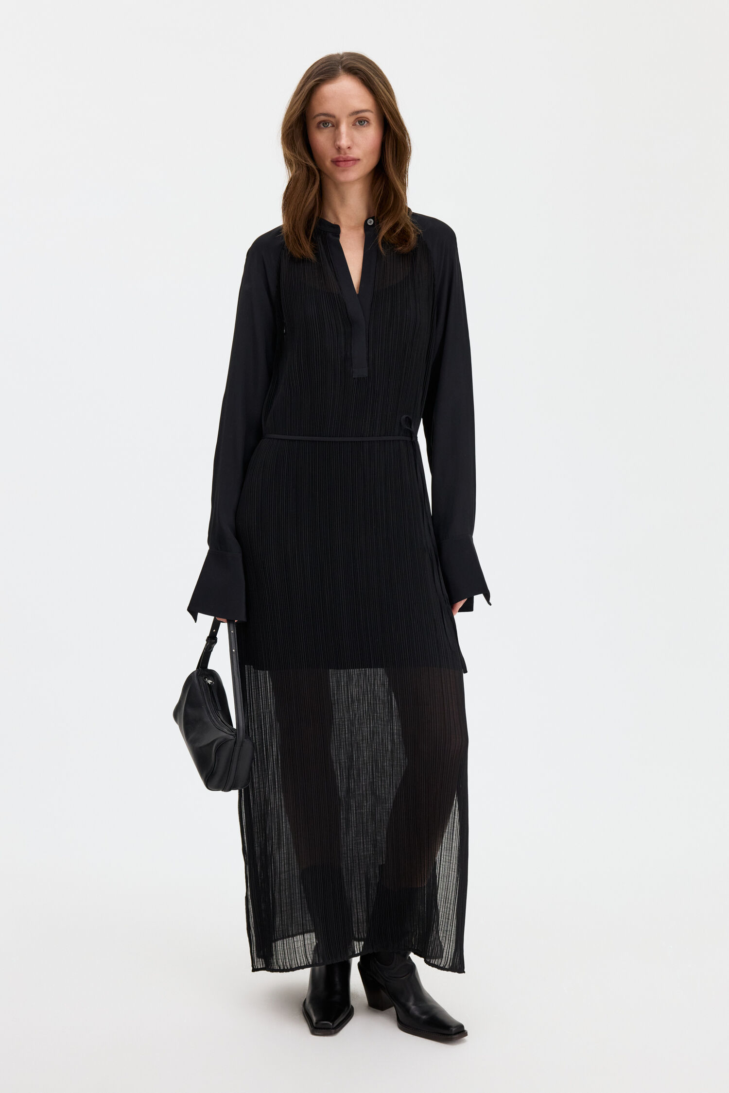 Pliss&eacute; Raglan Dress