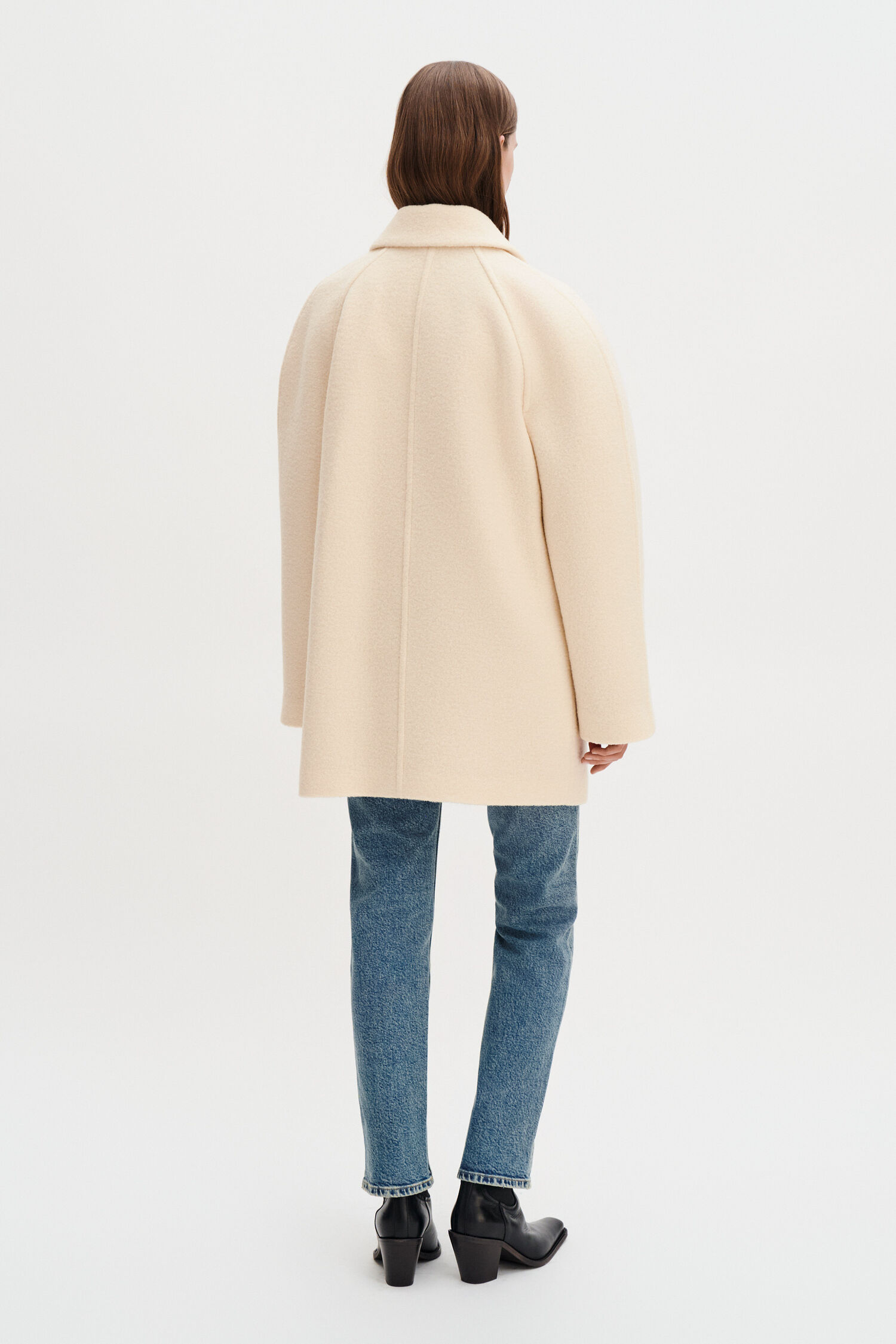 Boiled Wool Peacoat
