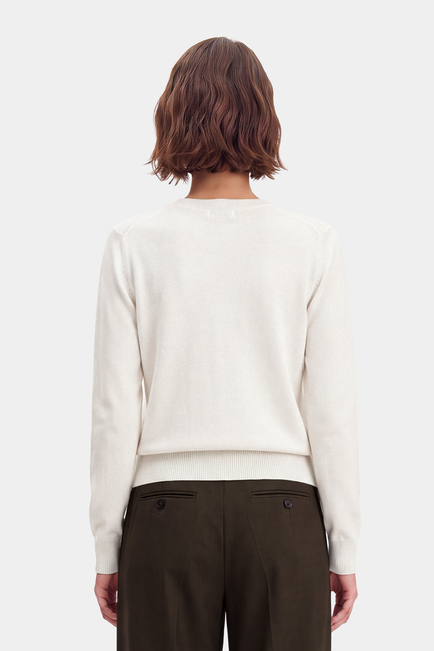Cashmere Crewneck Cardigan