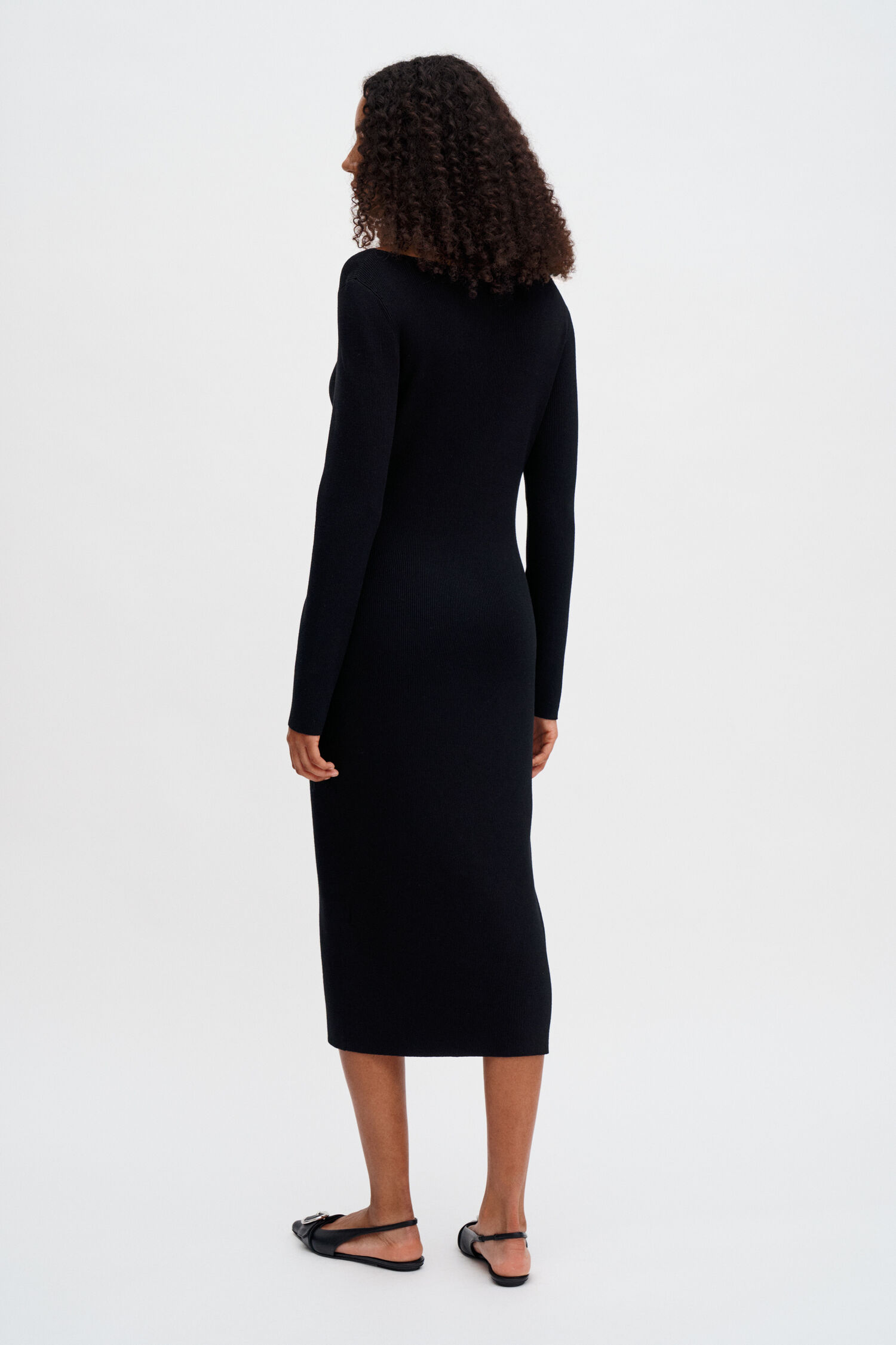 Boatneck Rib Dress