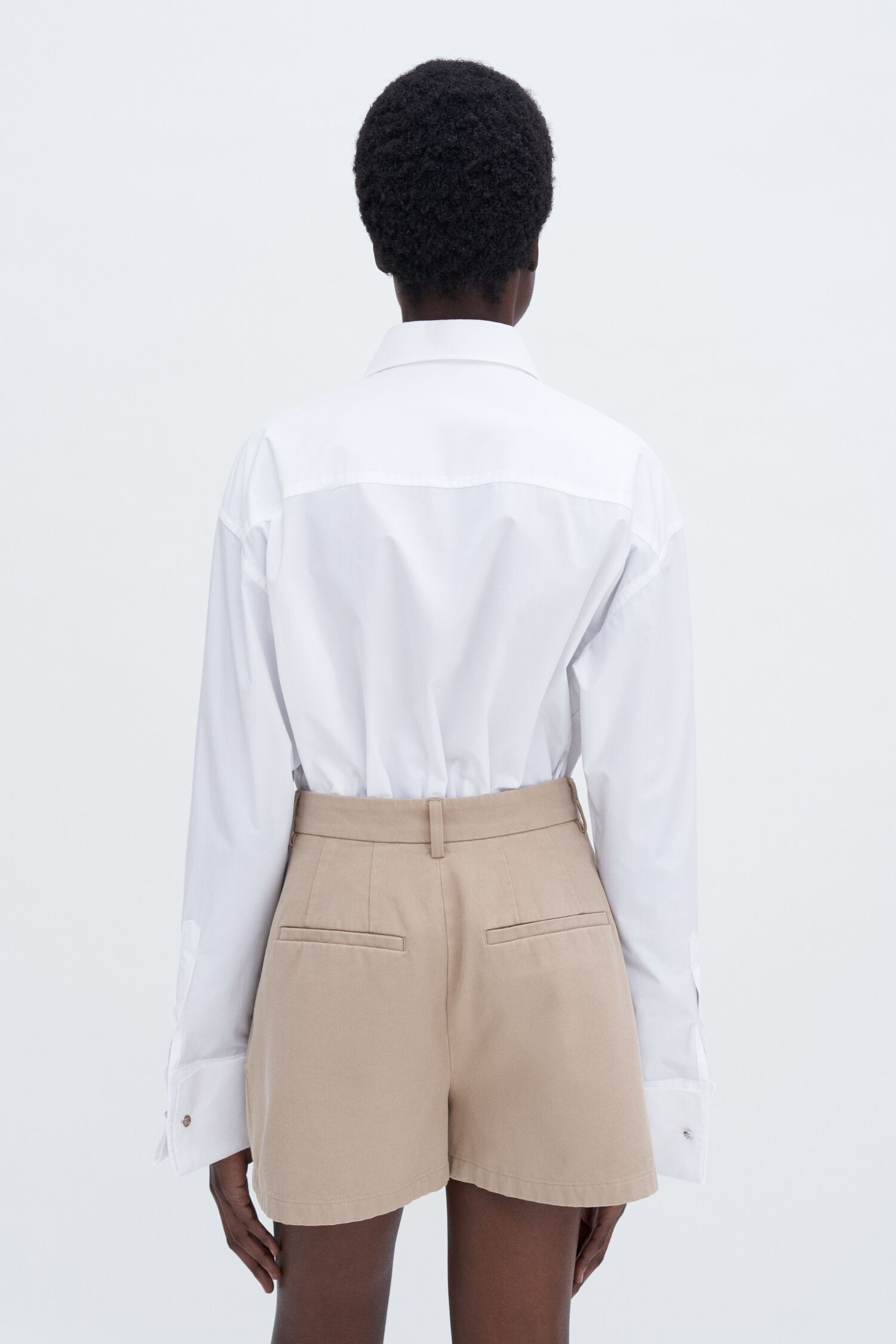 High Waist Cotton Shorts