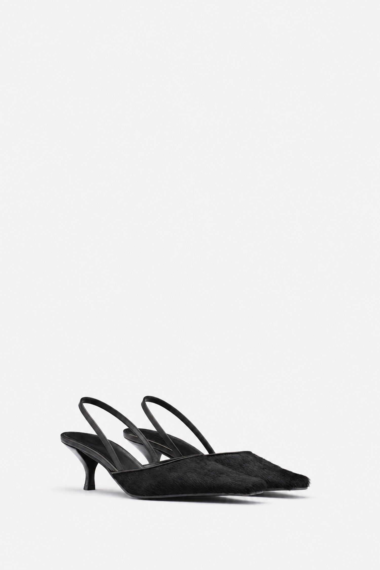 Square Slip-In Kitten Heels
