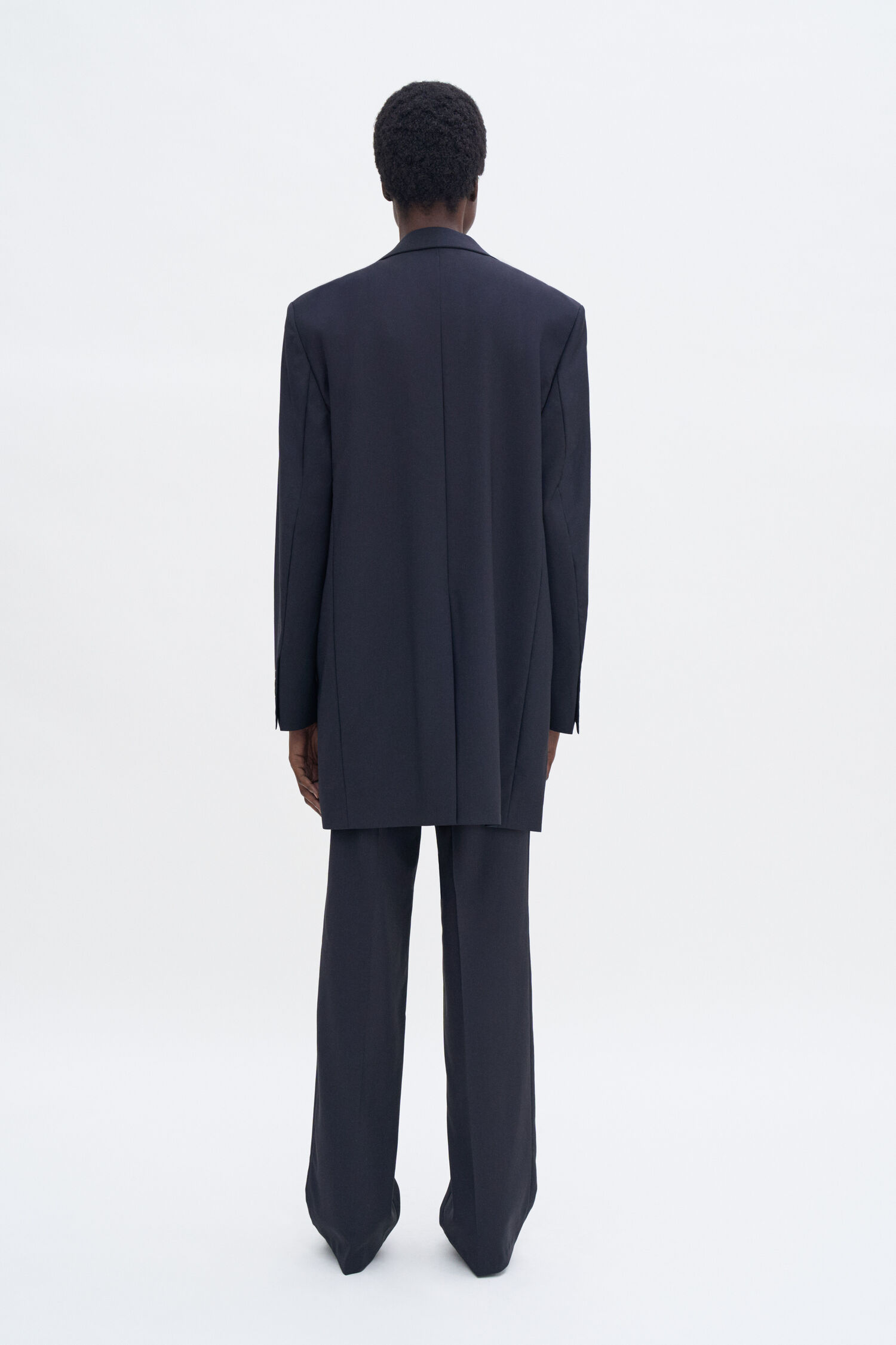 Wool Tuxedo Blazer Coat