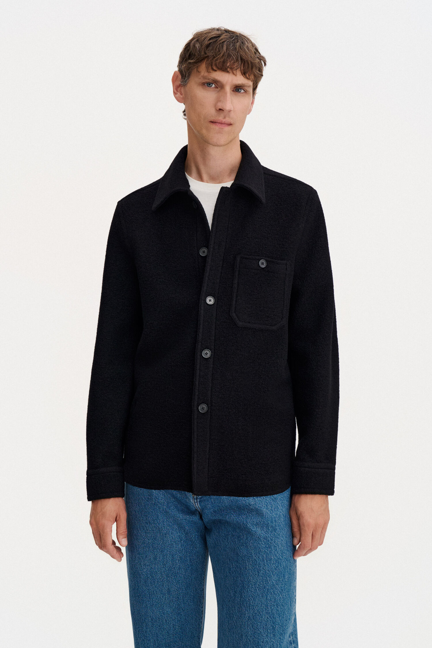Boiled Wool Overshirt