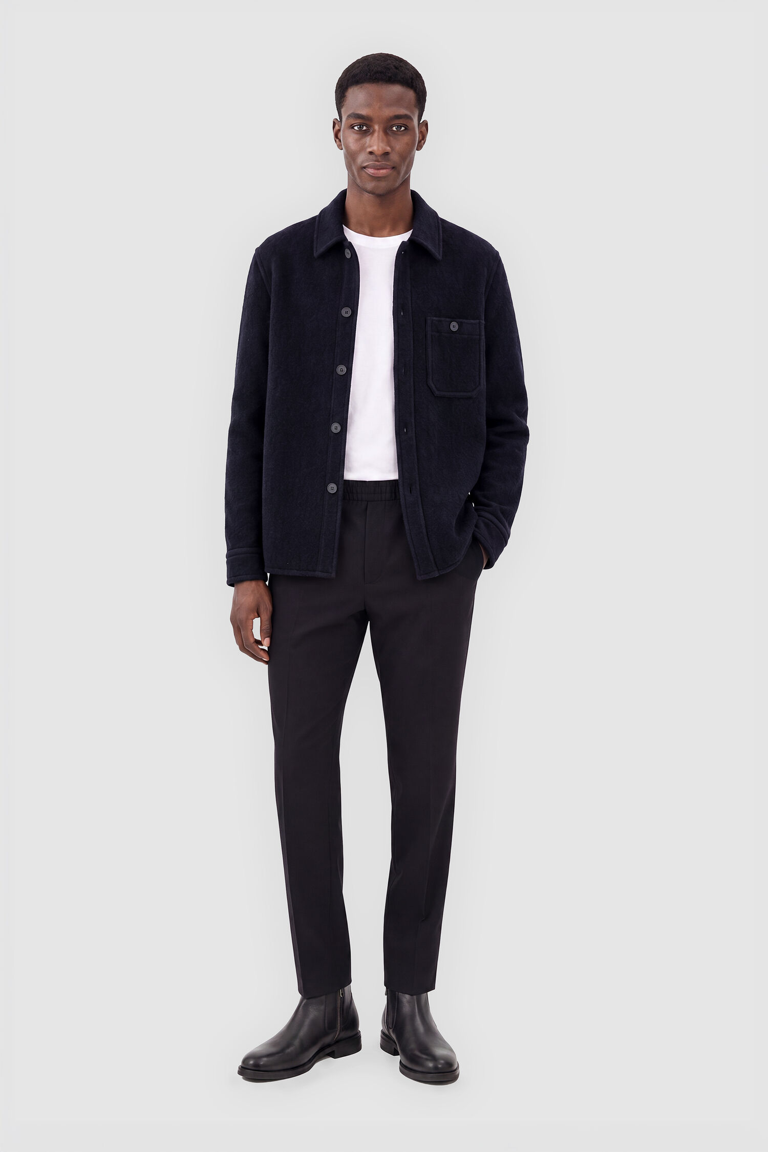 Boiled Wool Overshirt