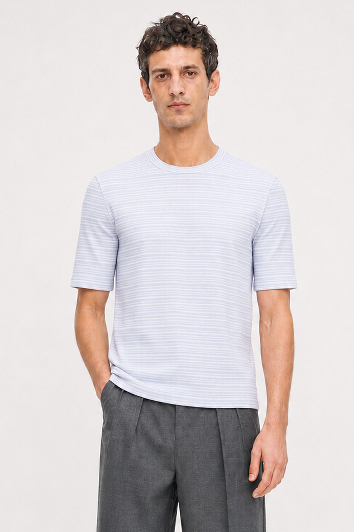 Striped Rib Tee