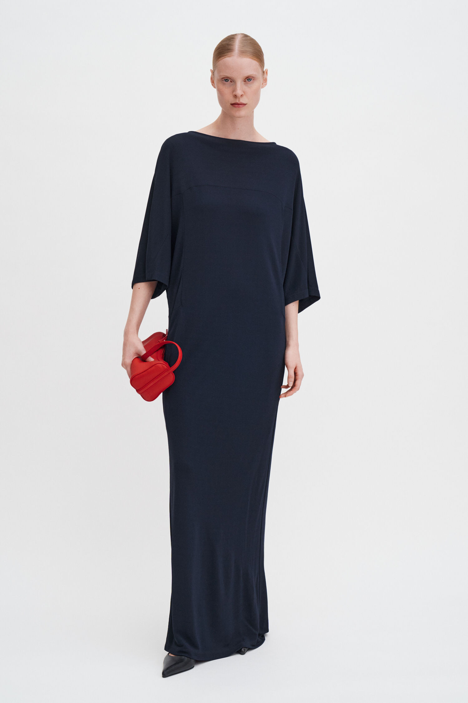 Crepe Jersey Batwing Dress