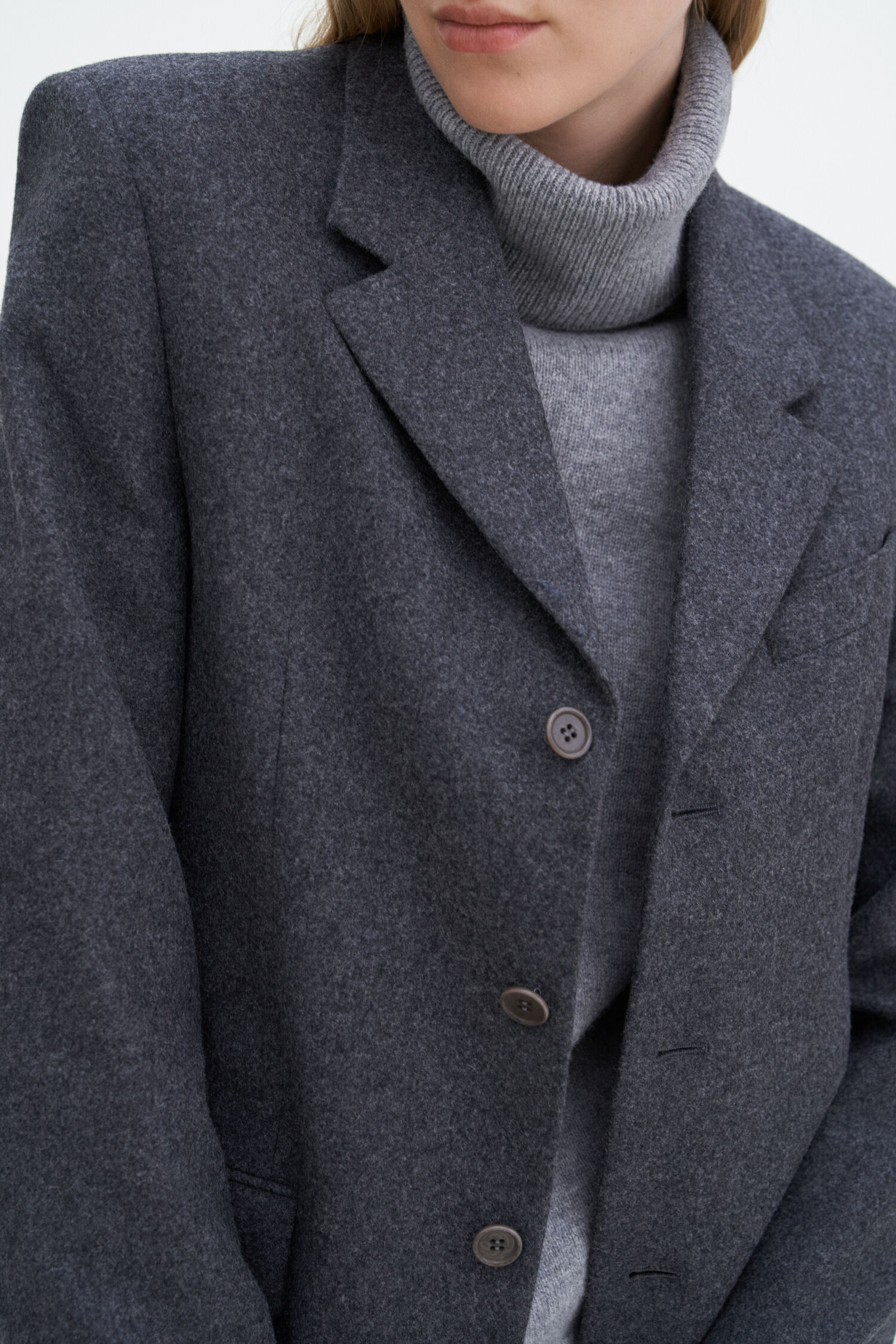 Straight Tailored Flannel Blaz