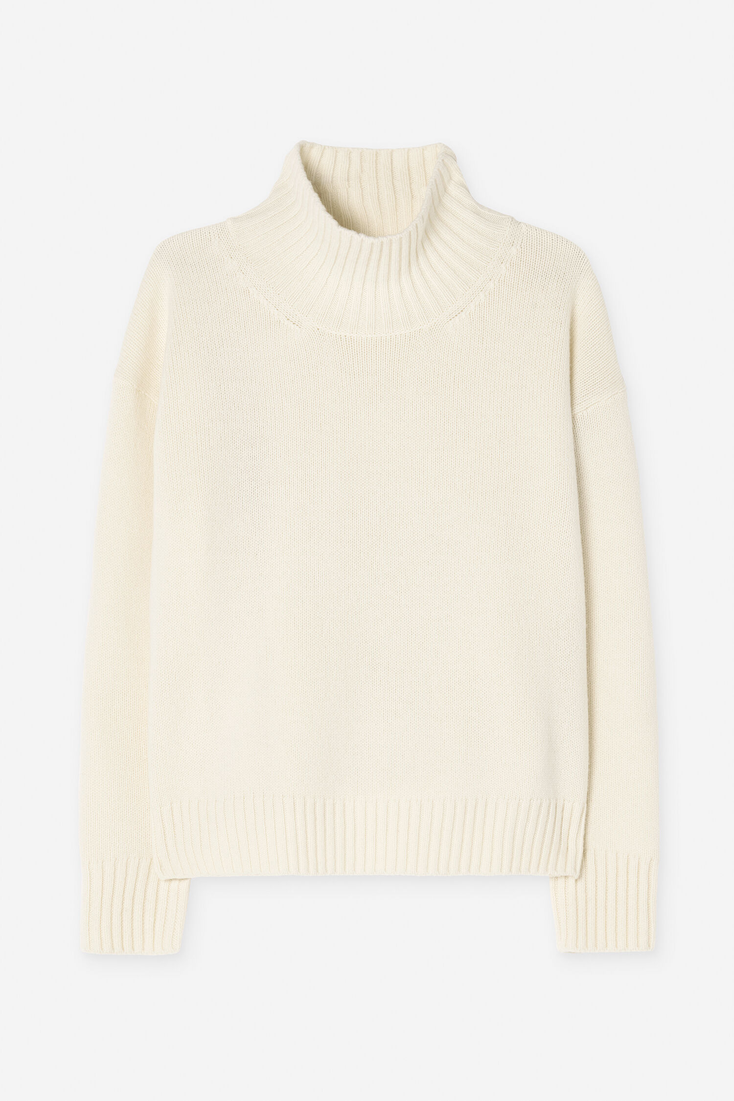 Wool Cashmere Turtleneck Sweat