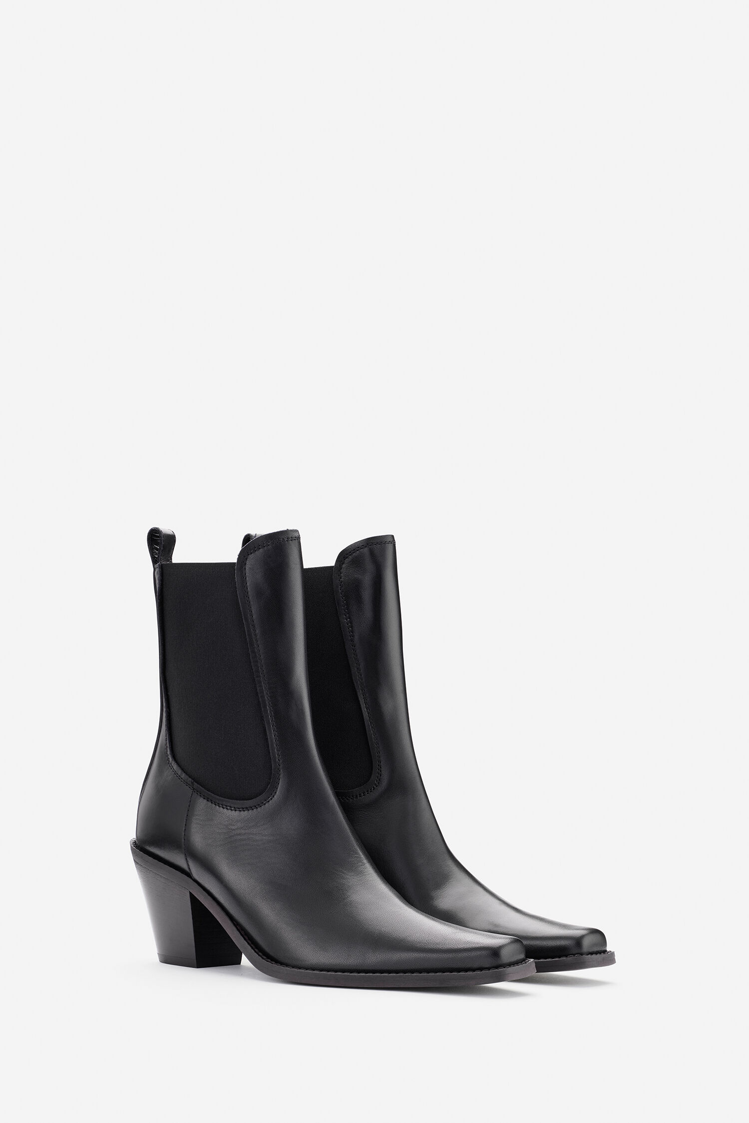Cowboy Ankle Leather Boots