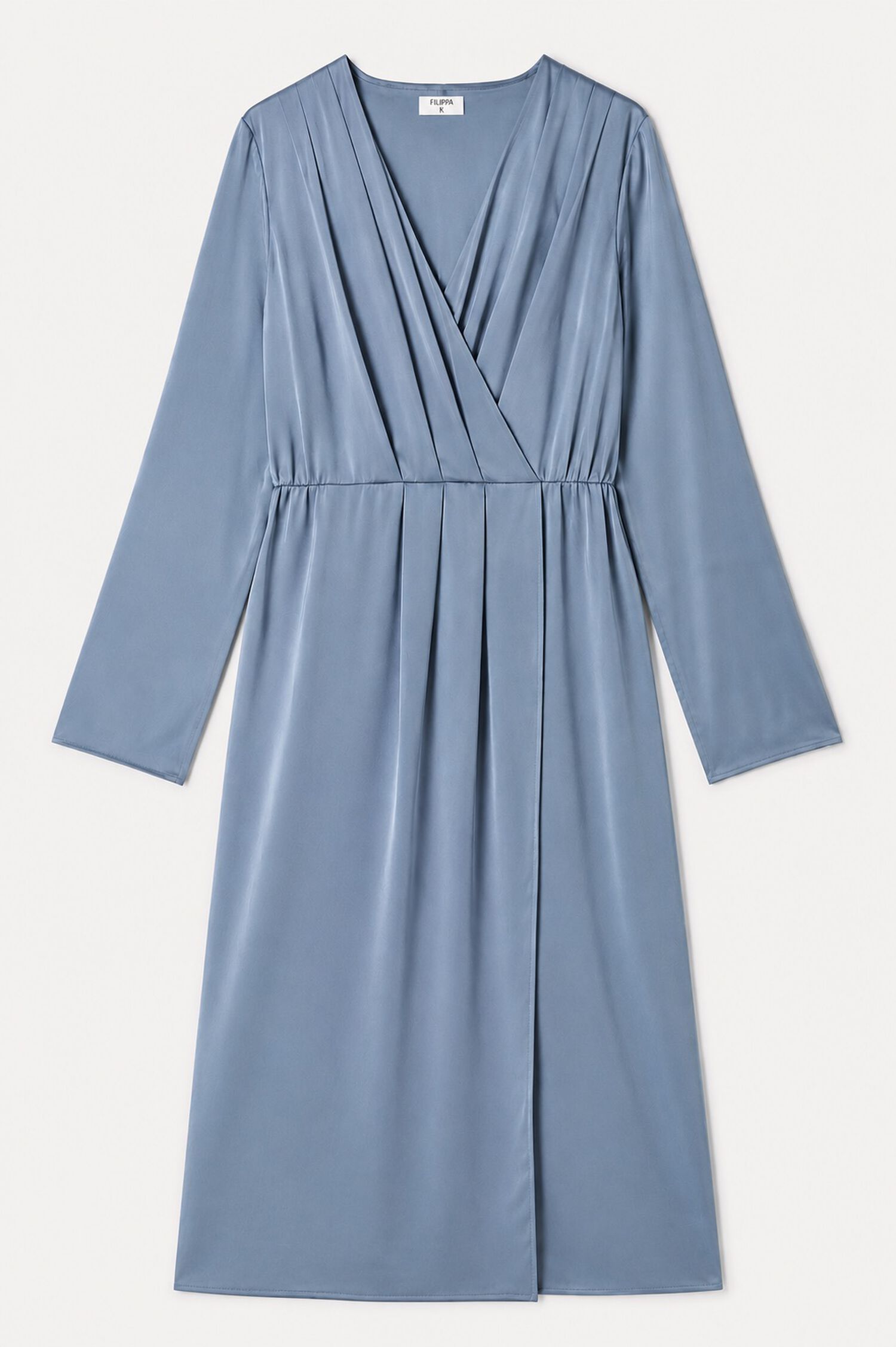 Pleated Wrap Dress