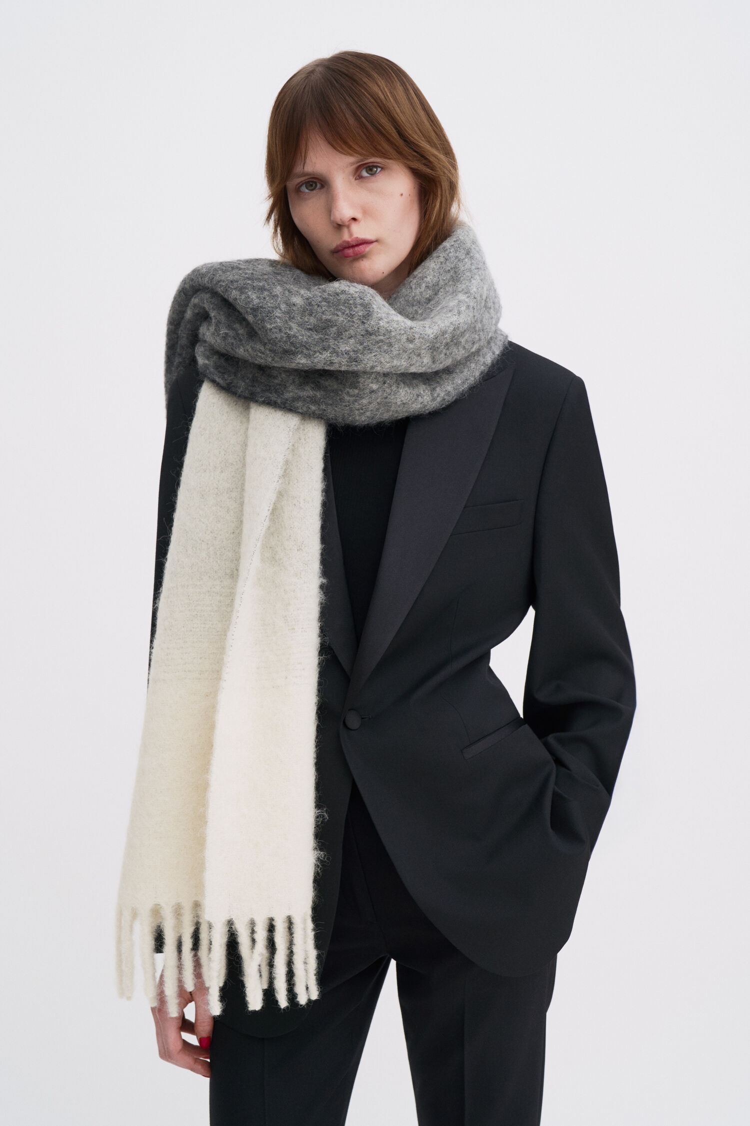 Degrad&eacute; Alpaca Mohair Scarf