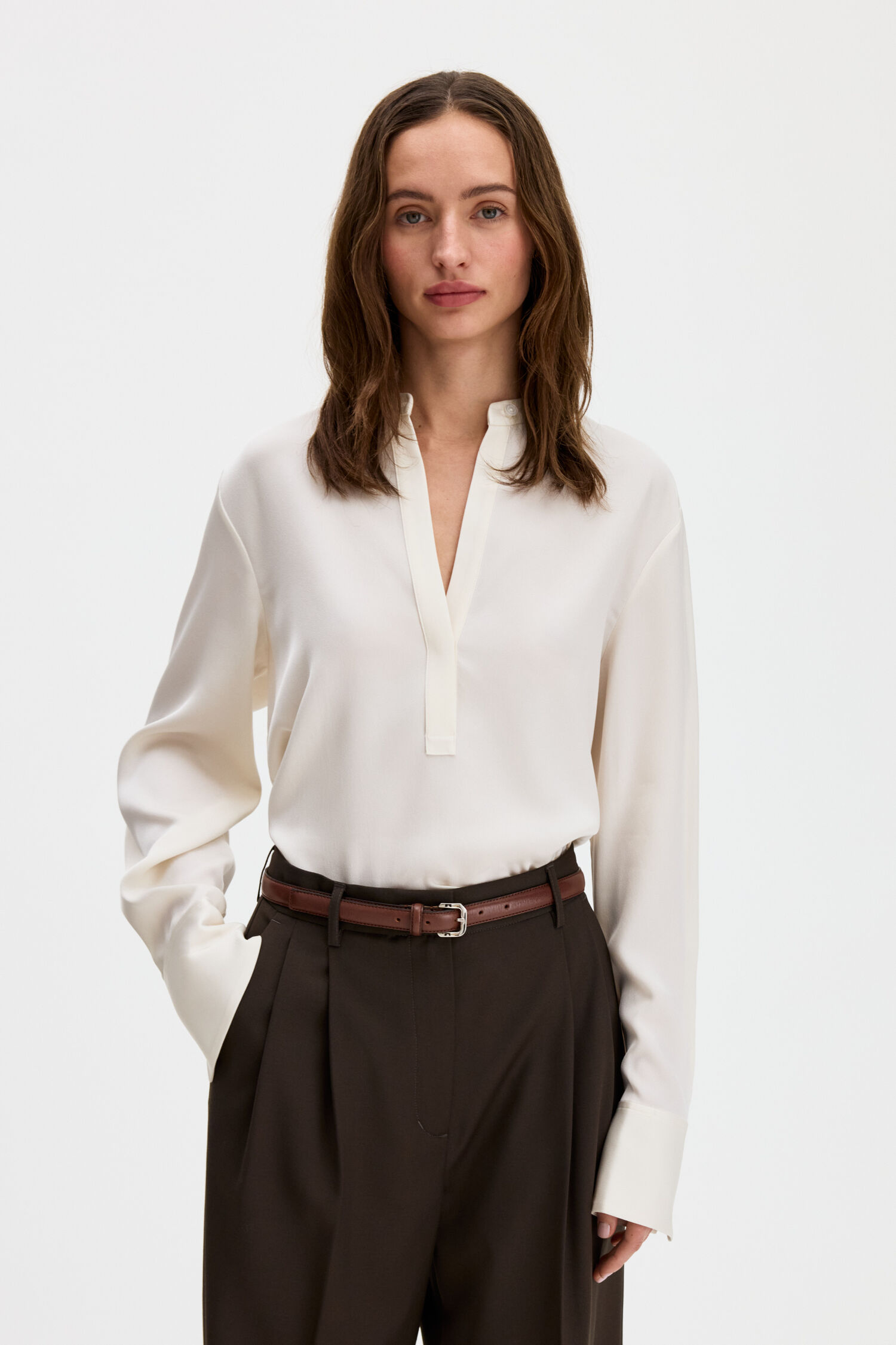 Half Placket Blouse