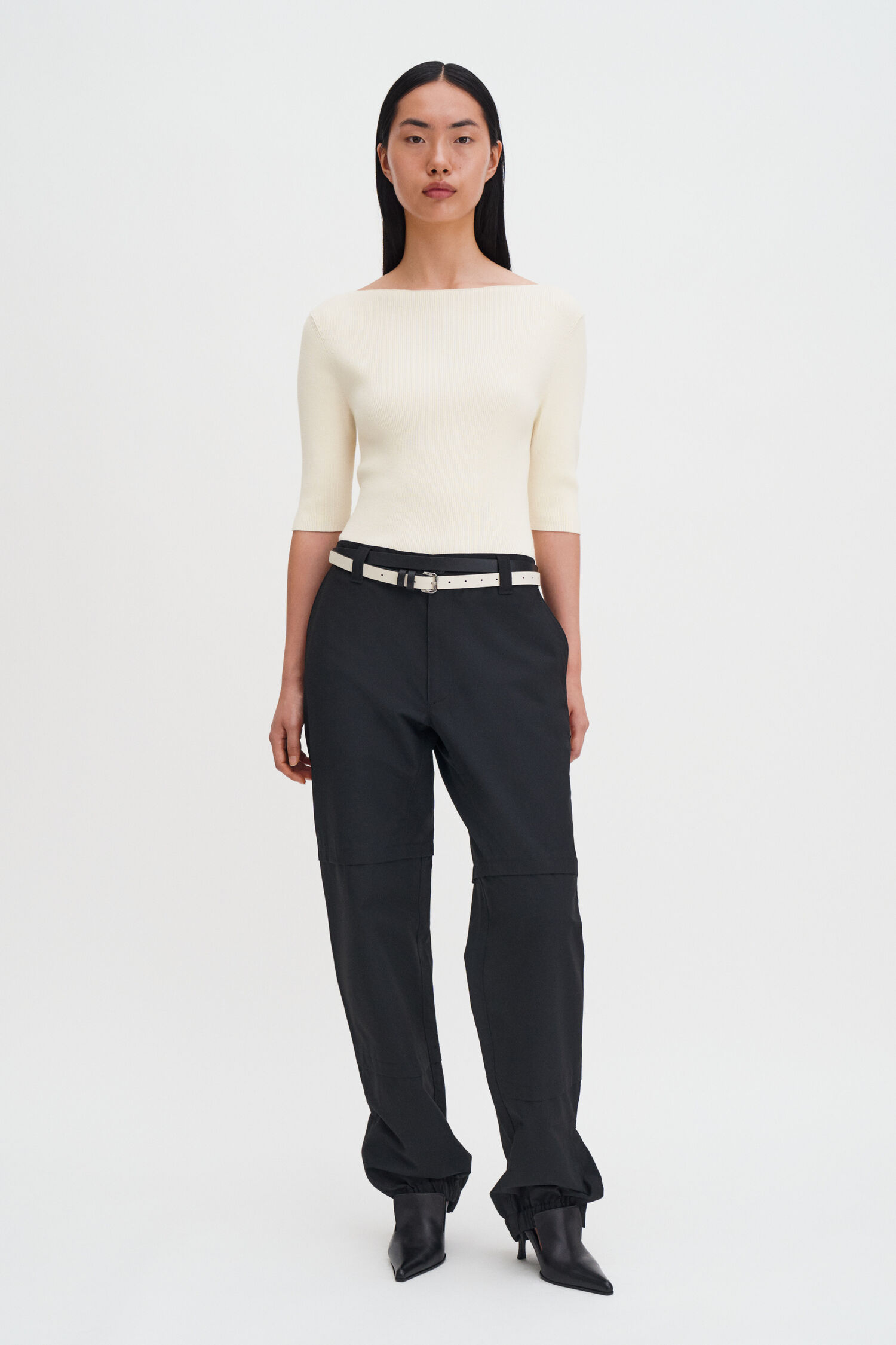 Boatneck Rib Top