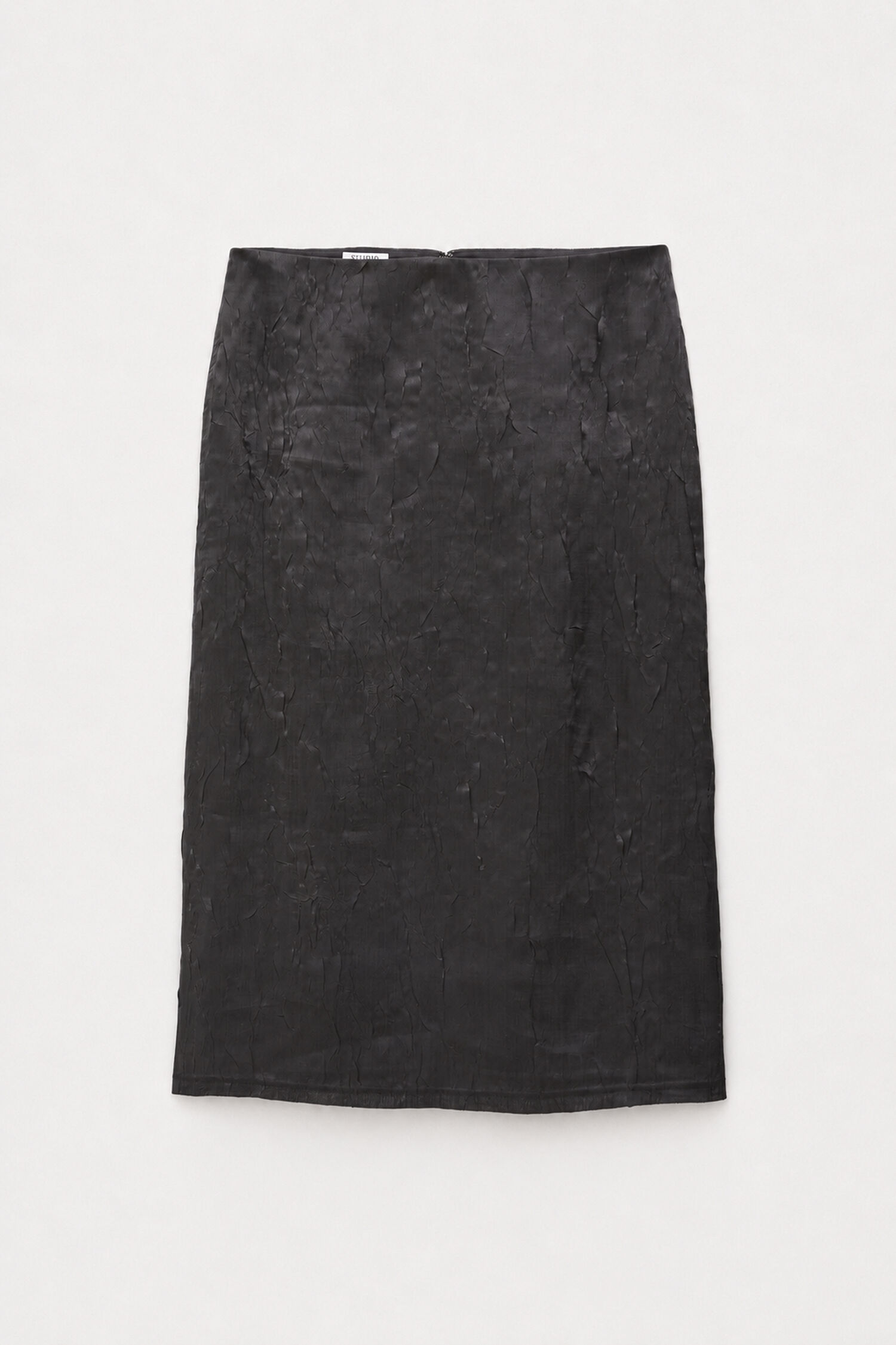 Crinkled Pencil Skirt 