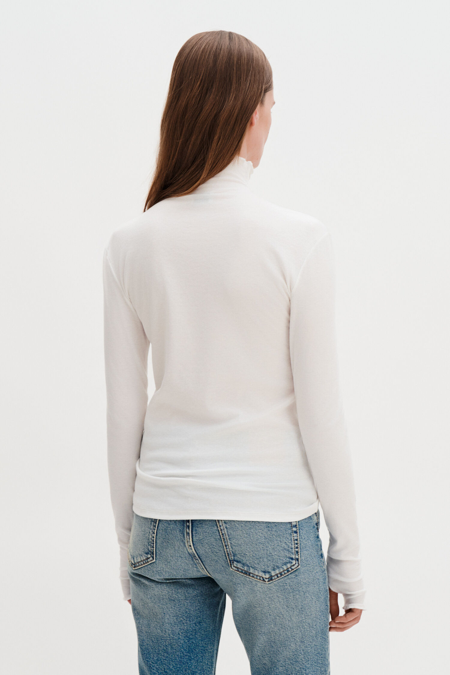 Rib Mock Neck Top