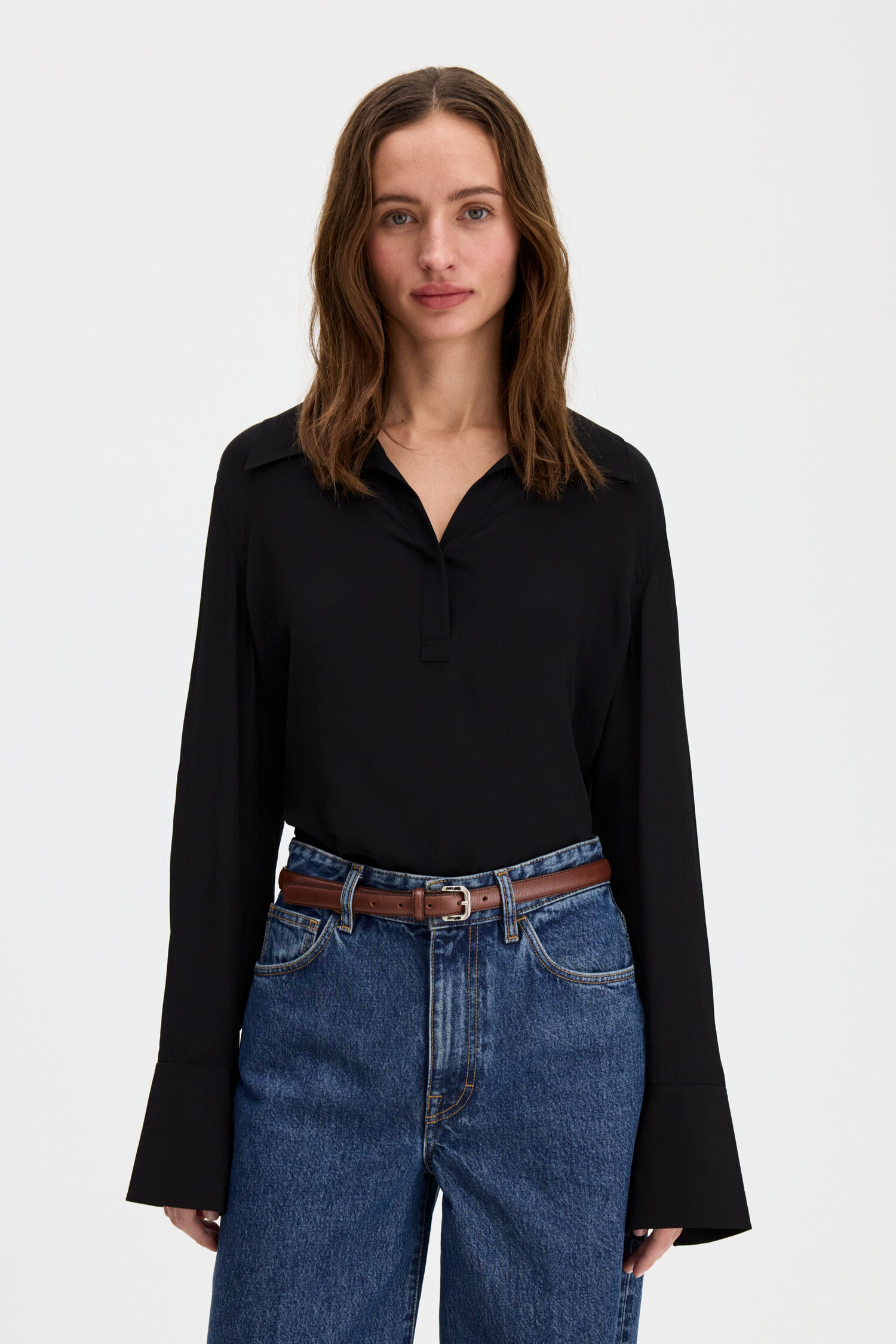 Half Placket Blouse