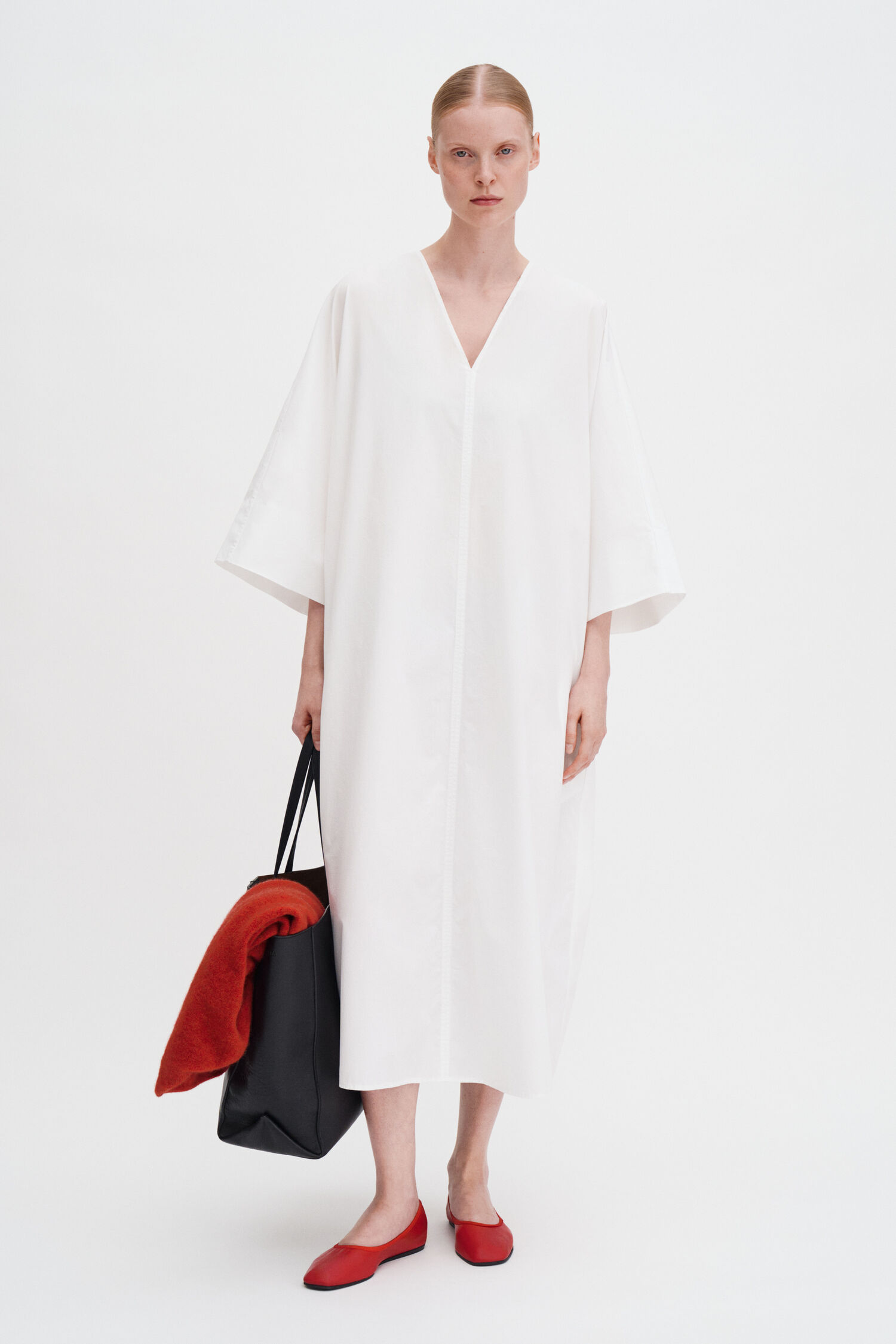 V-Neck Cotton Kaftan