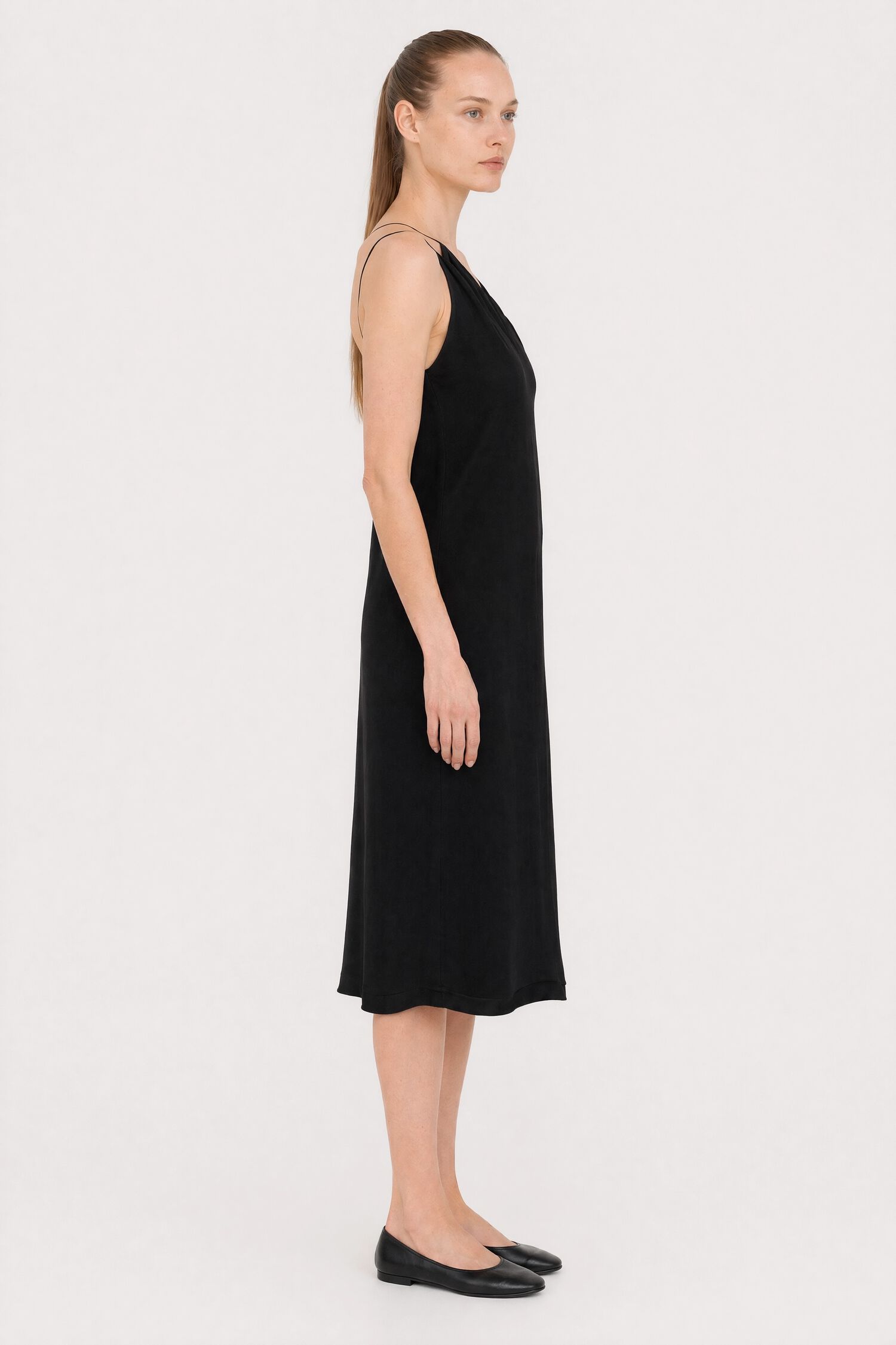 Asymmetric Seersucker Dress