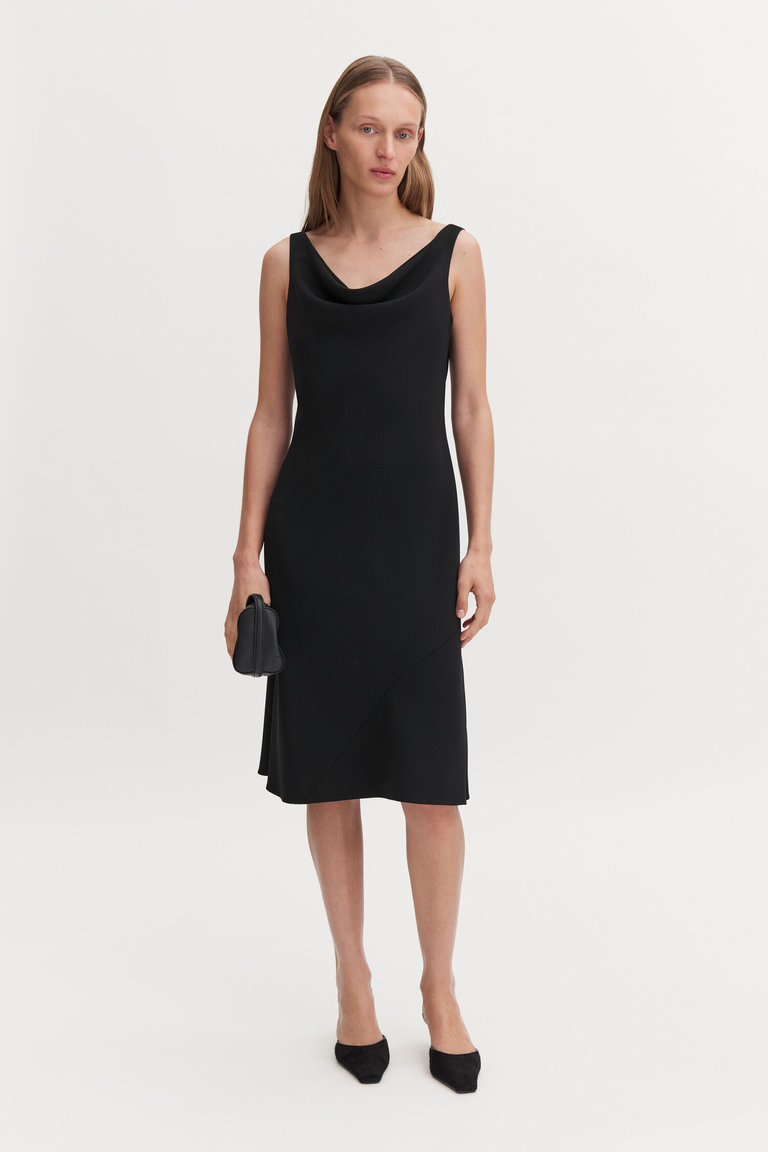 Draped Waterfall Dress