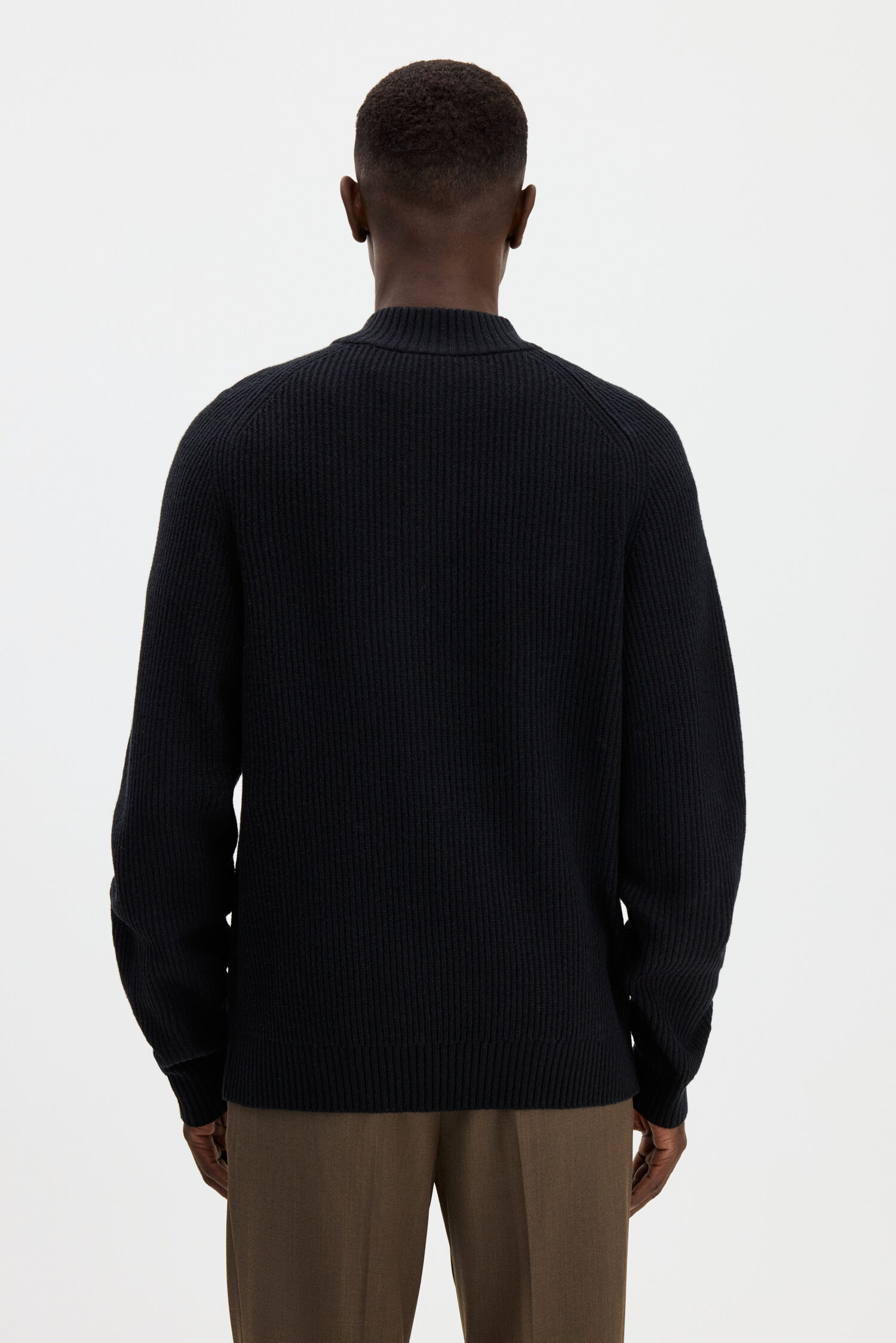 Wool Half Zip Sweater