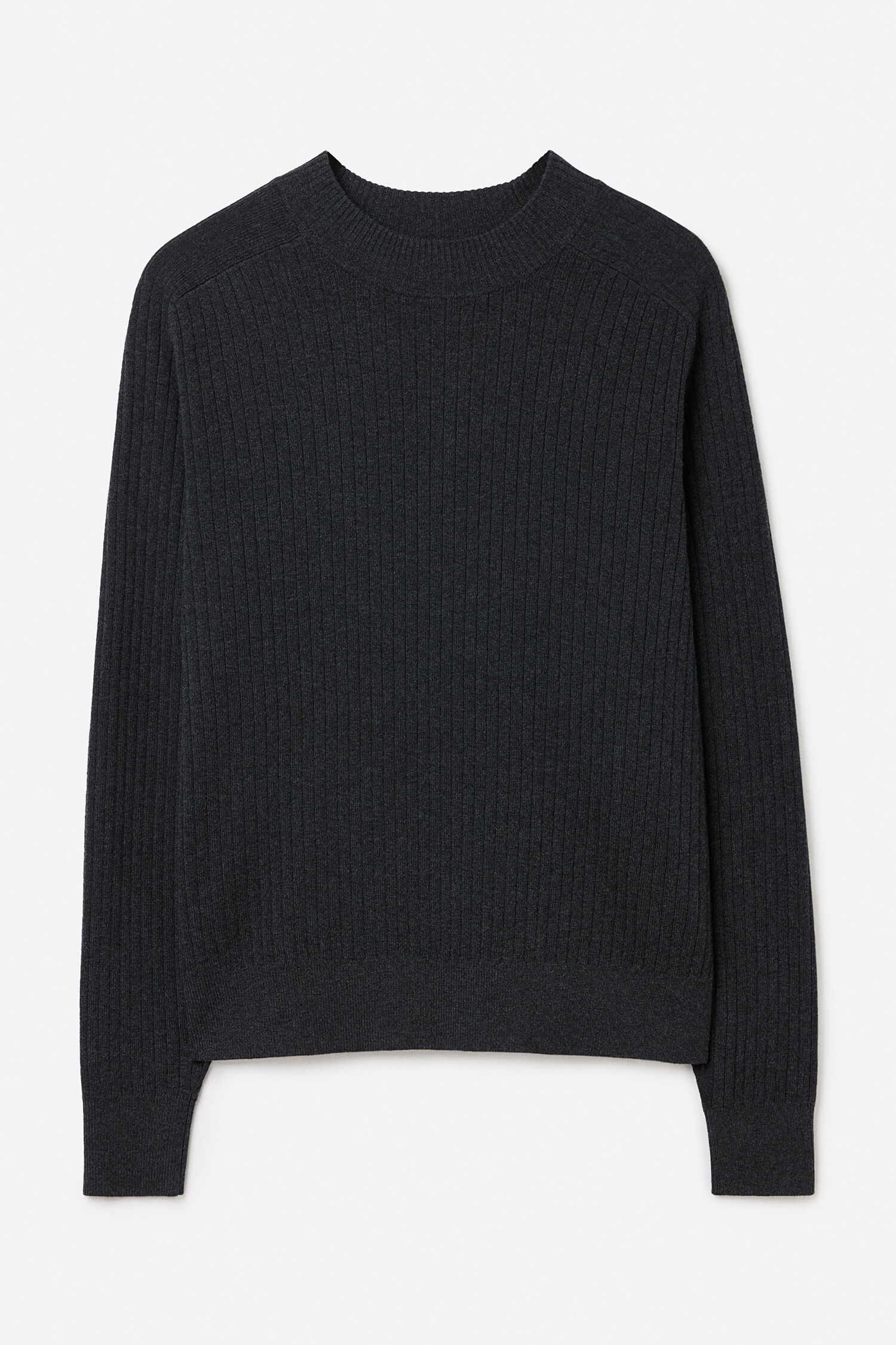 Cotton Merino Mock Neck