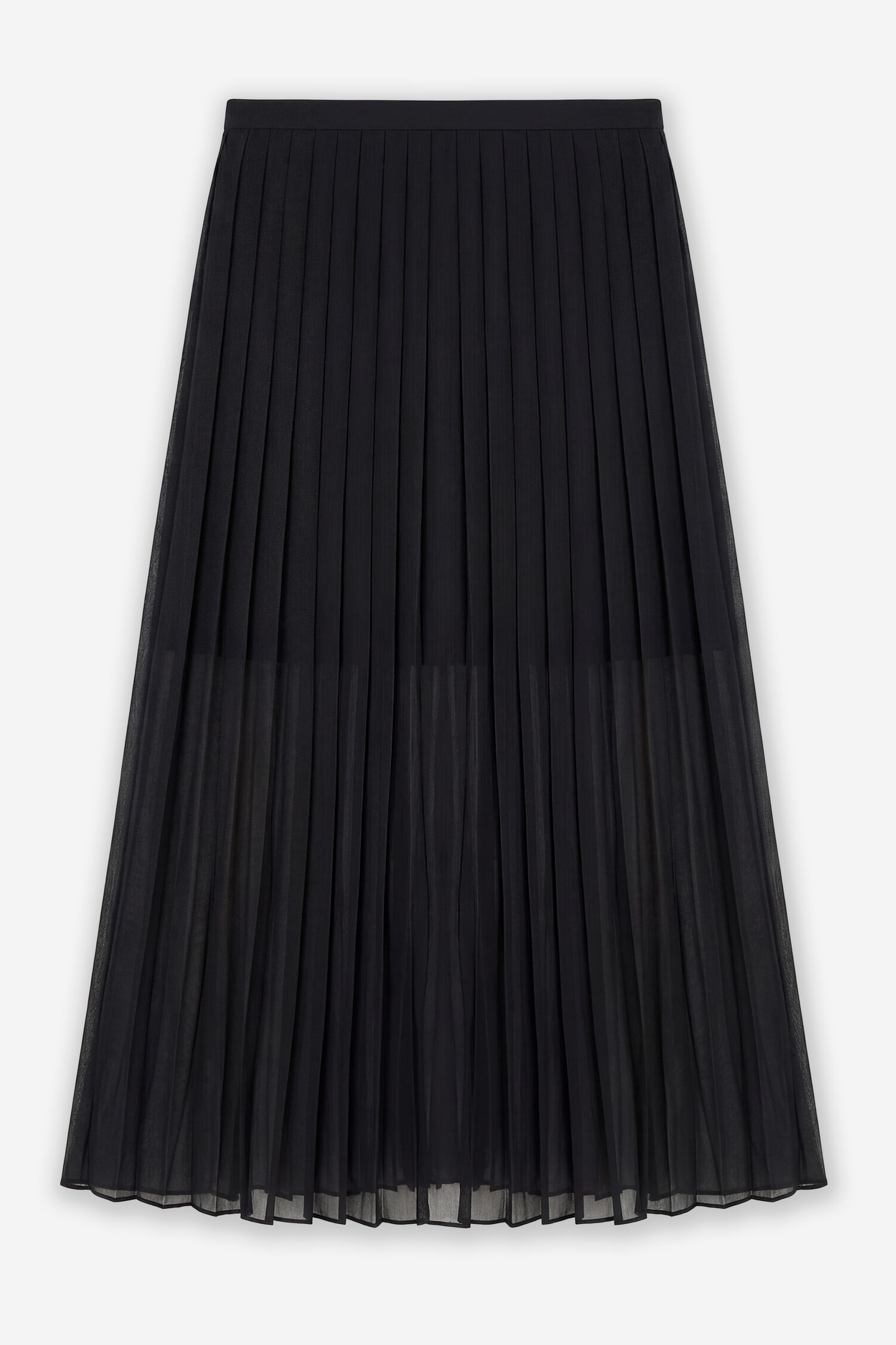 Sheer Pliss&eacute; Skirt