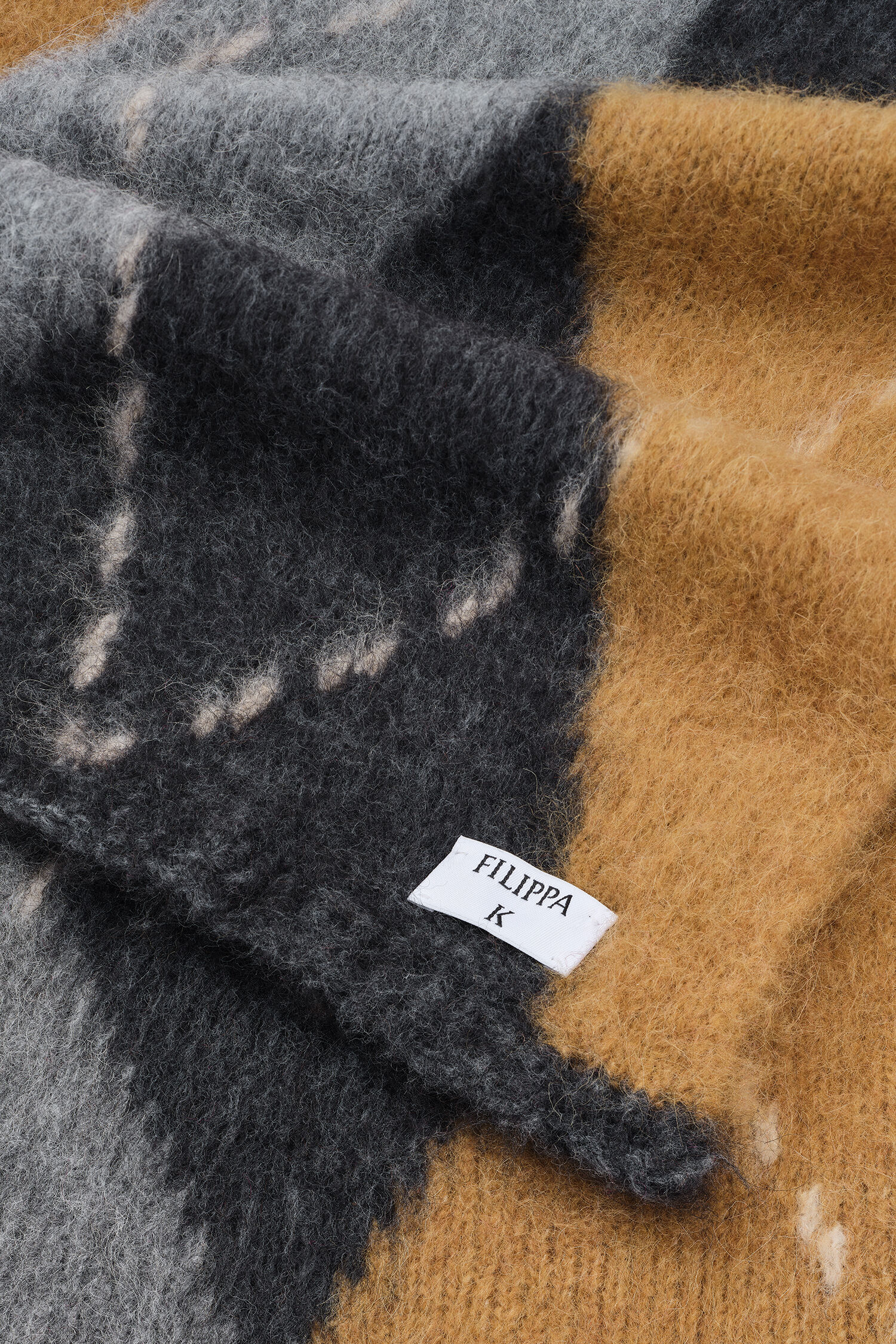 Alpaca Check Scarf