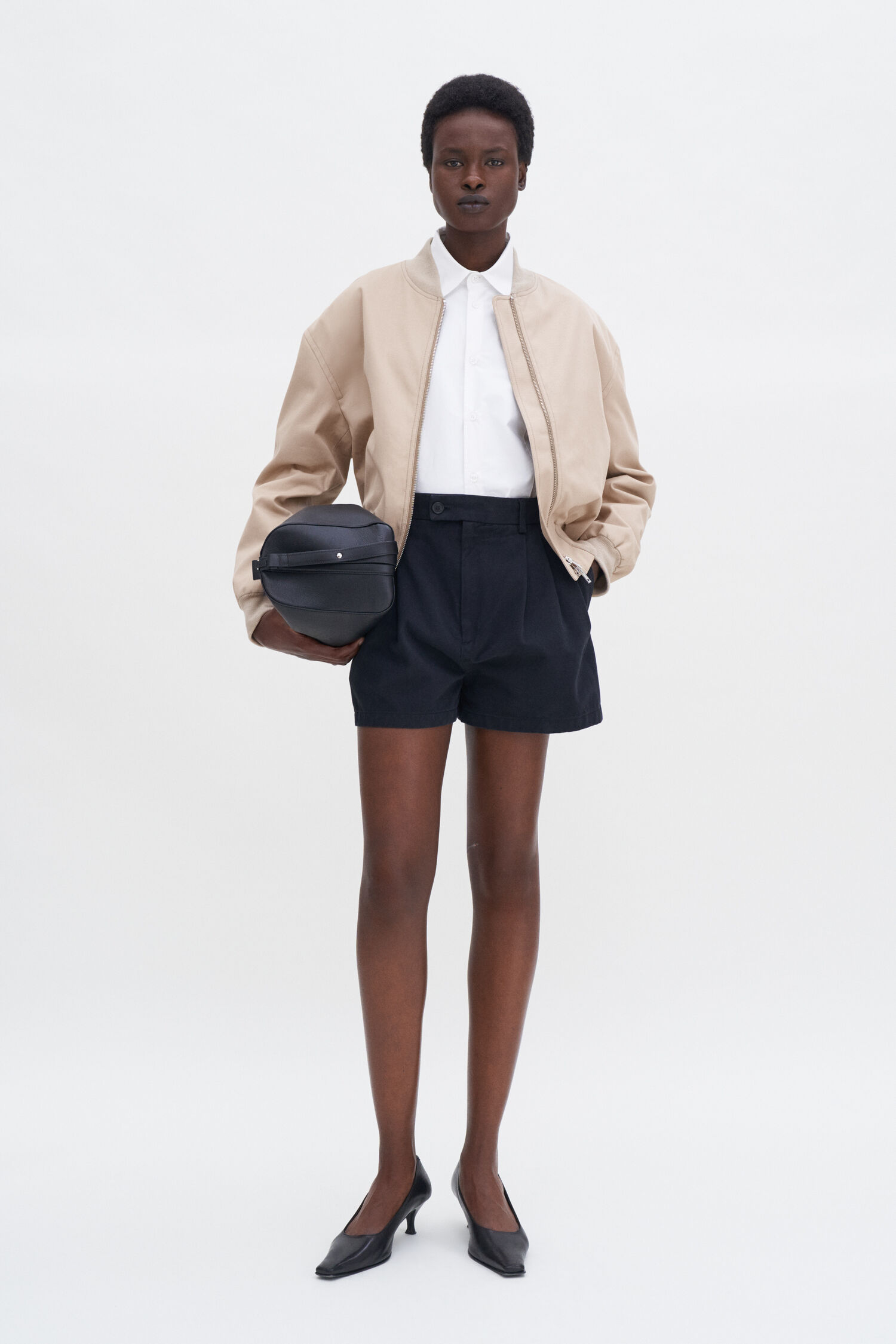 High Waist Cotton Shorts