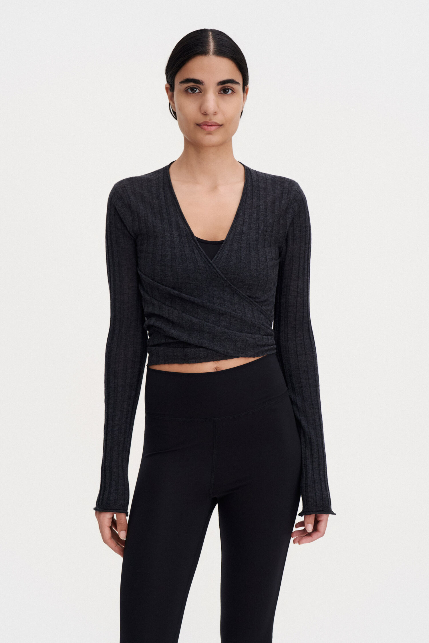 Knit Wrap Top
