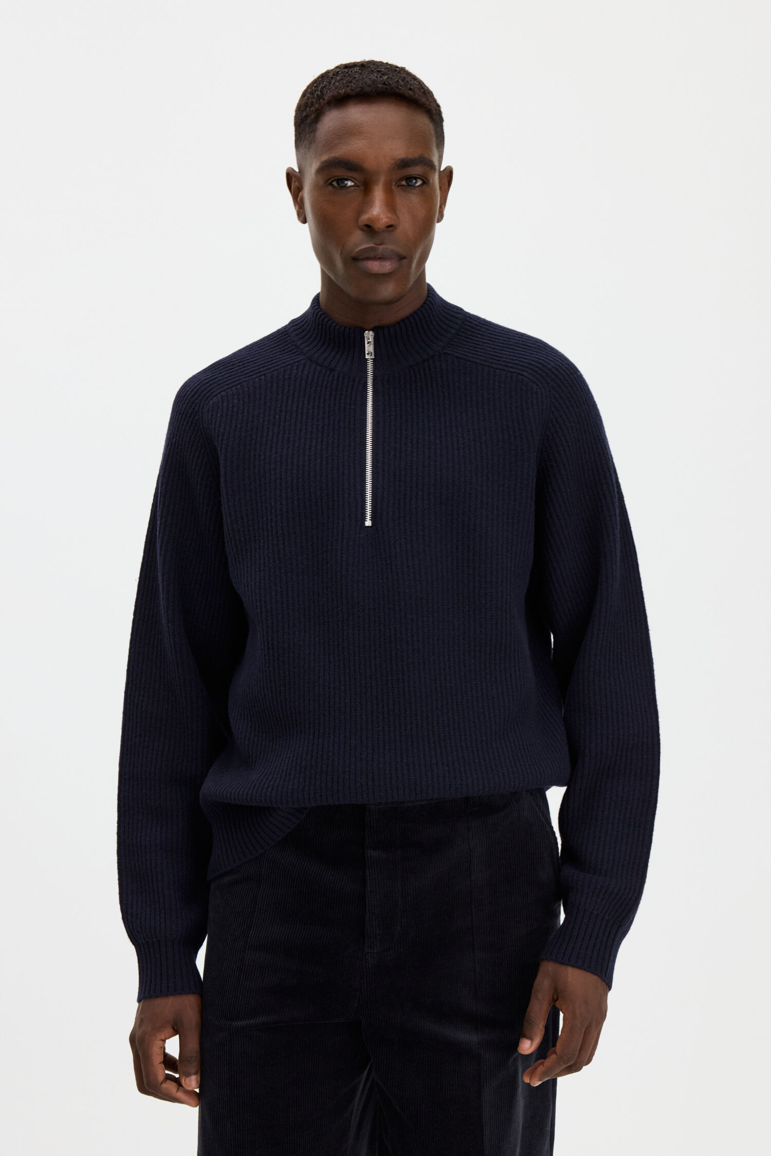 Wool Half Zip Sweater