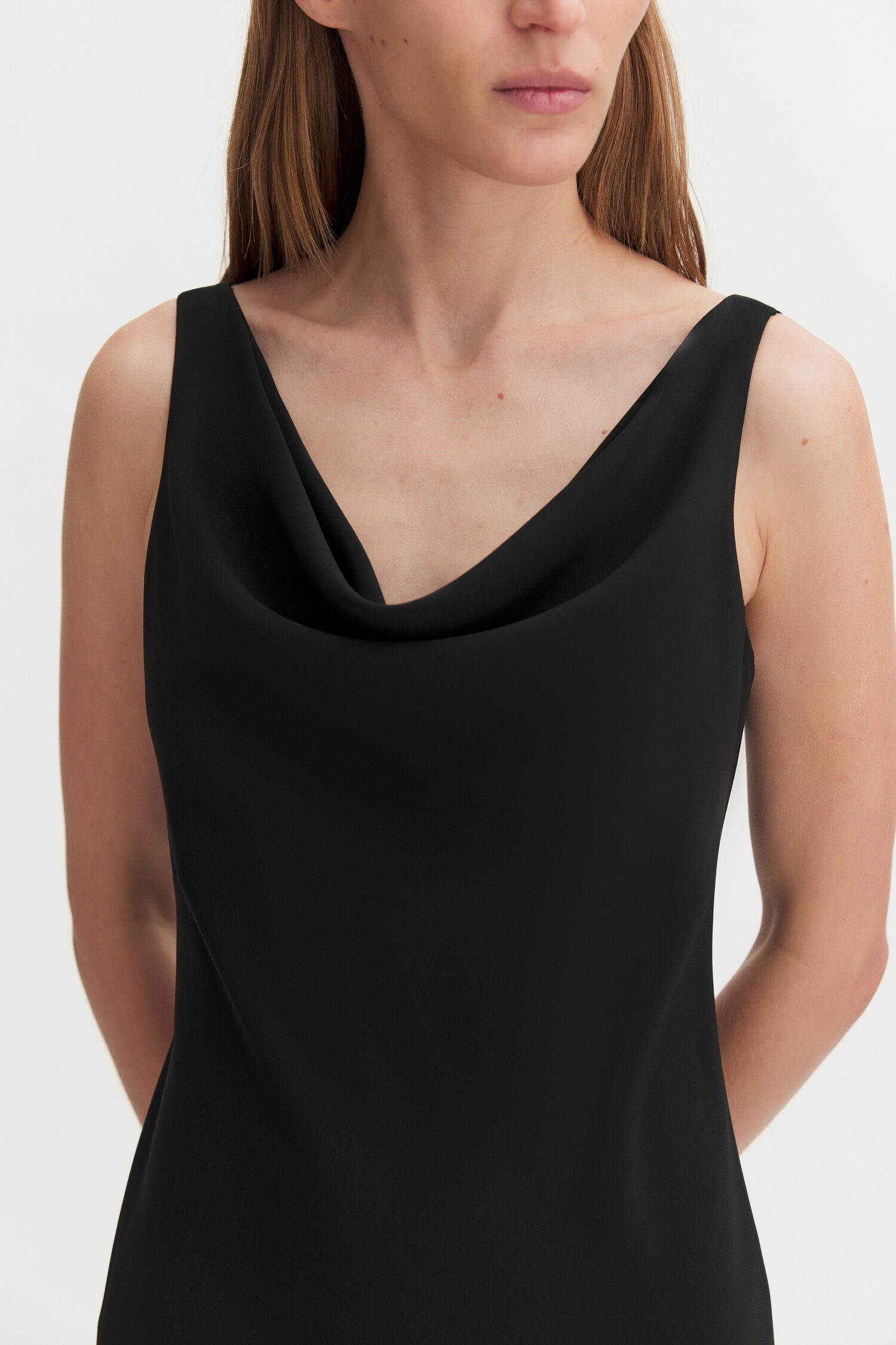Draped Waterfall Dress