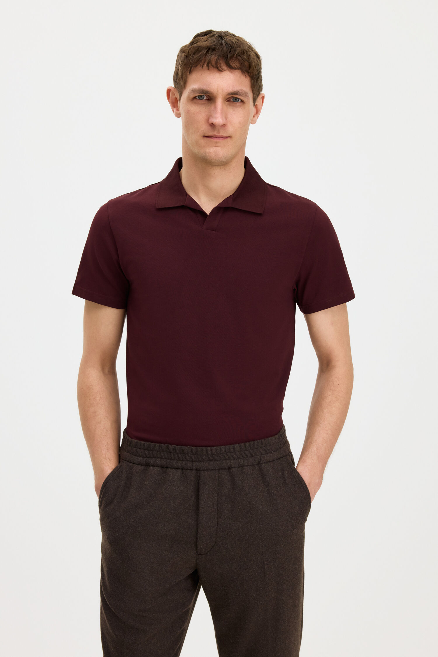 Stretch Cotton Polo T-Shirt
