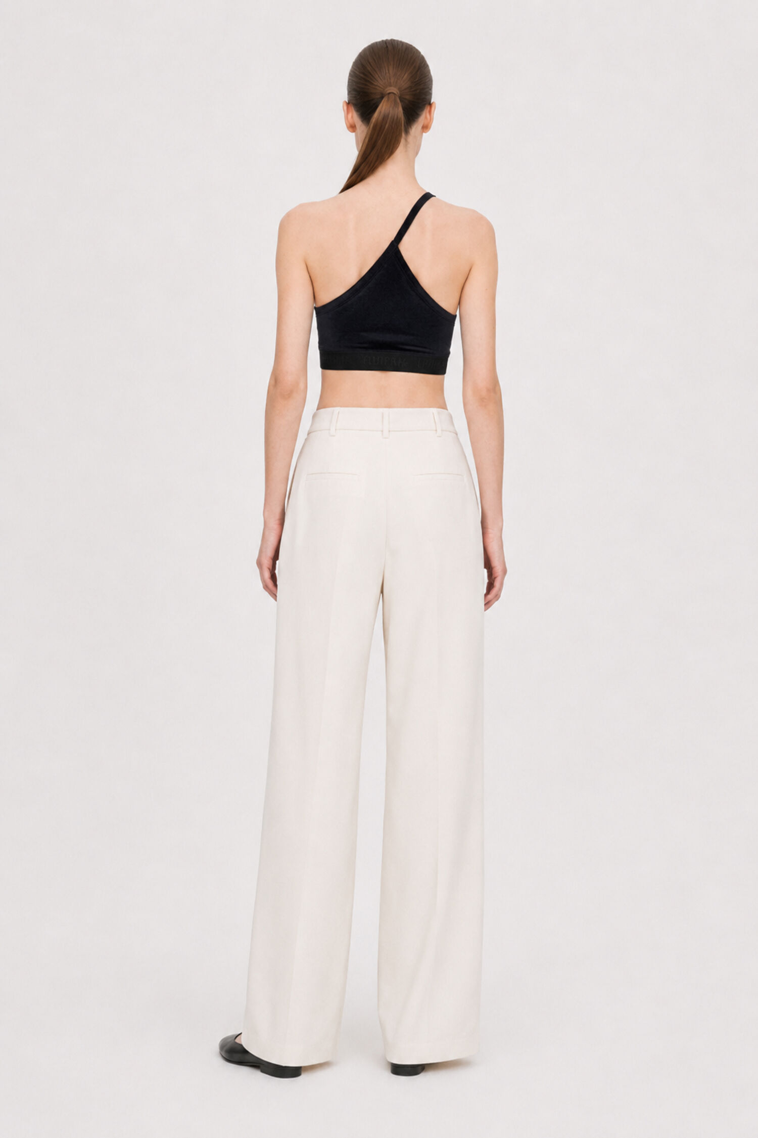 Asymmetric Velvet Bra