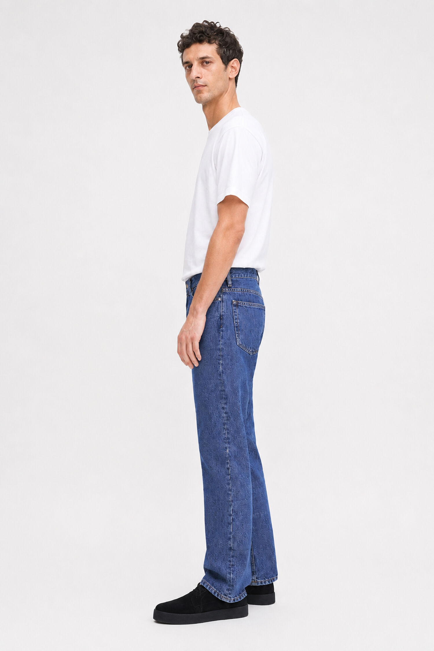 Tapered Cropped Jeans