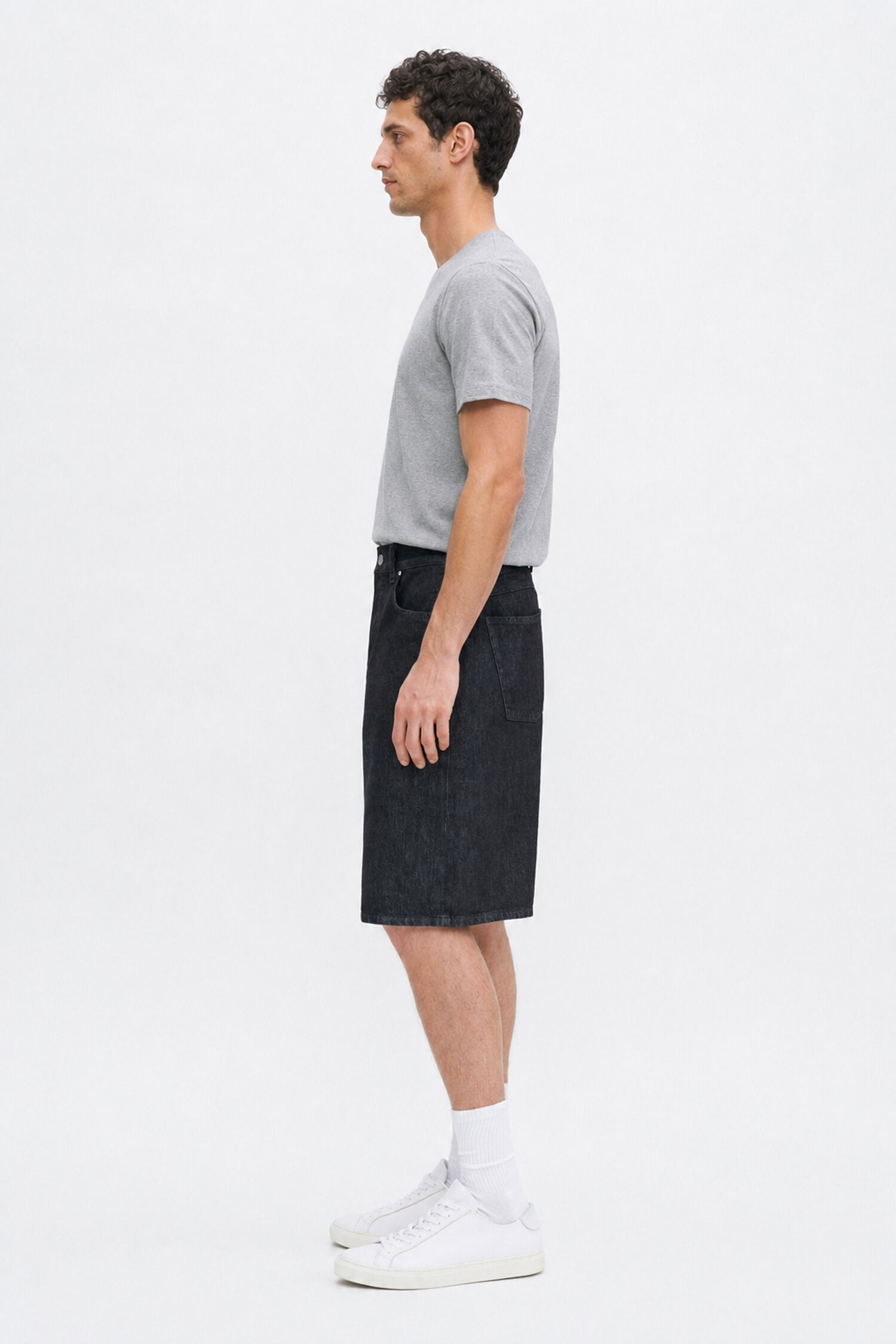 Oversized Jean Shorts