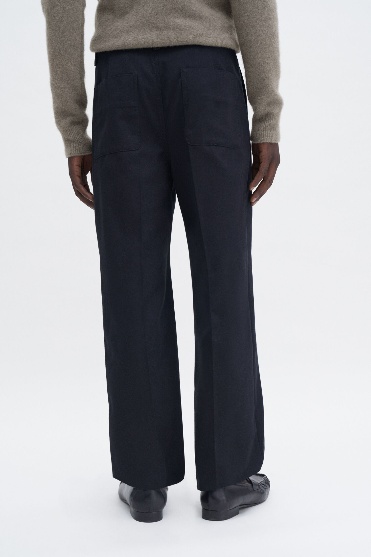 Oversized Cropped Work Trouser