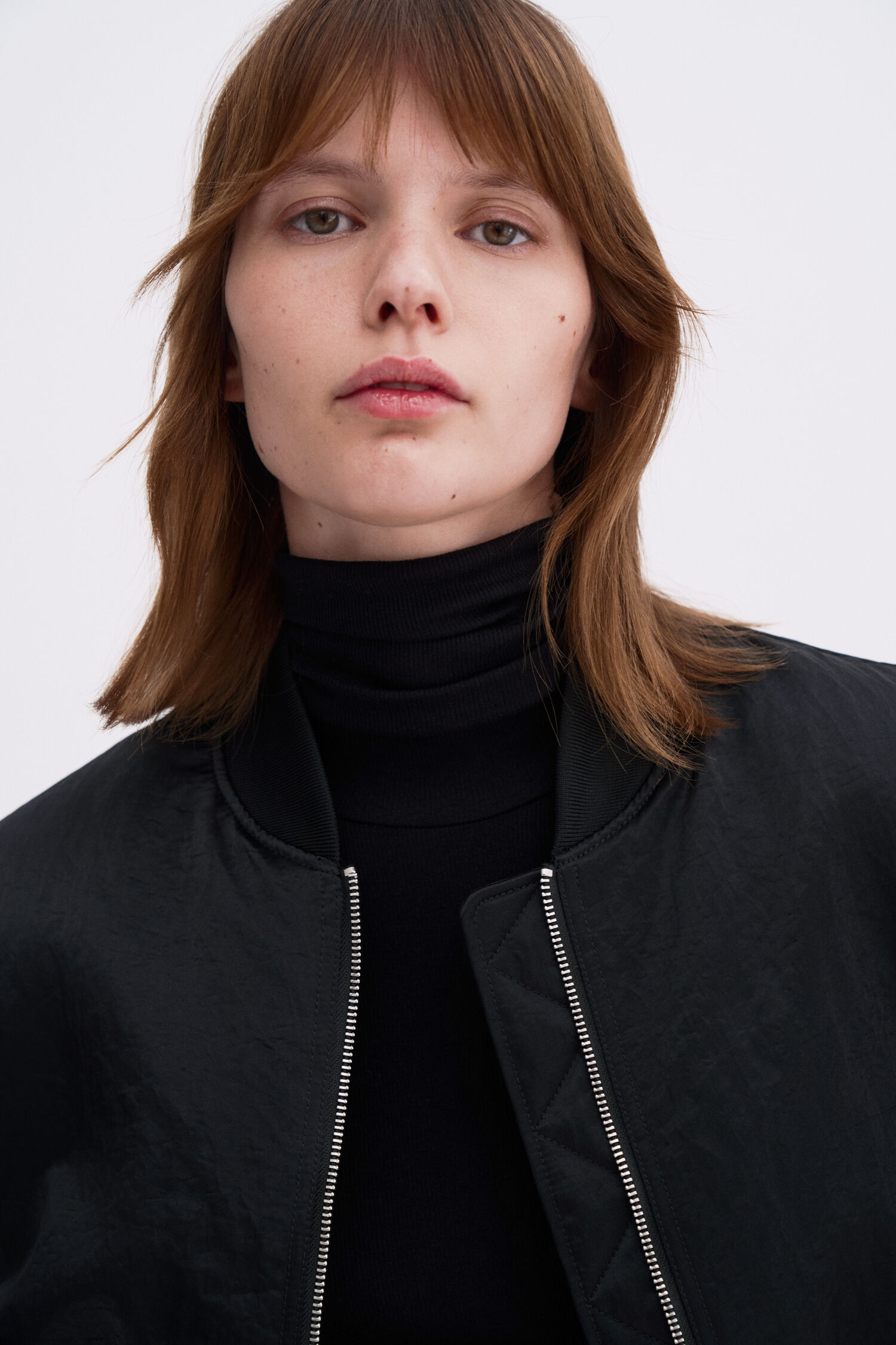 Rib Turtleneck Top