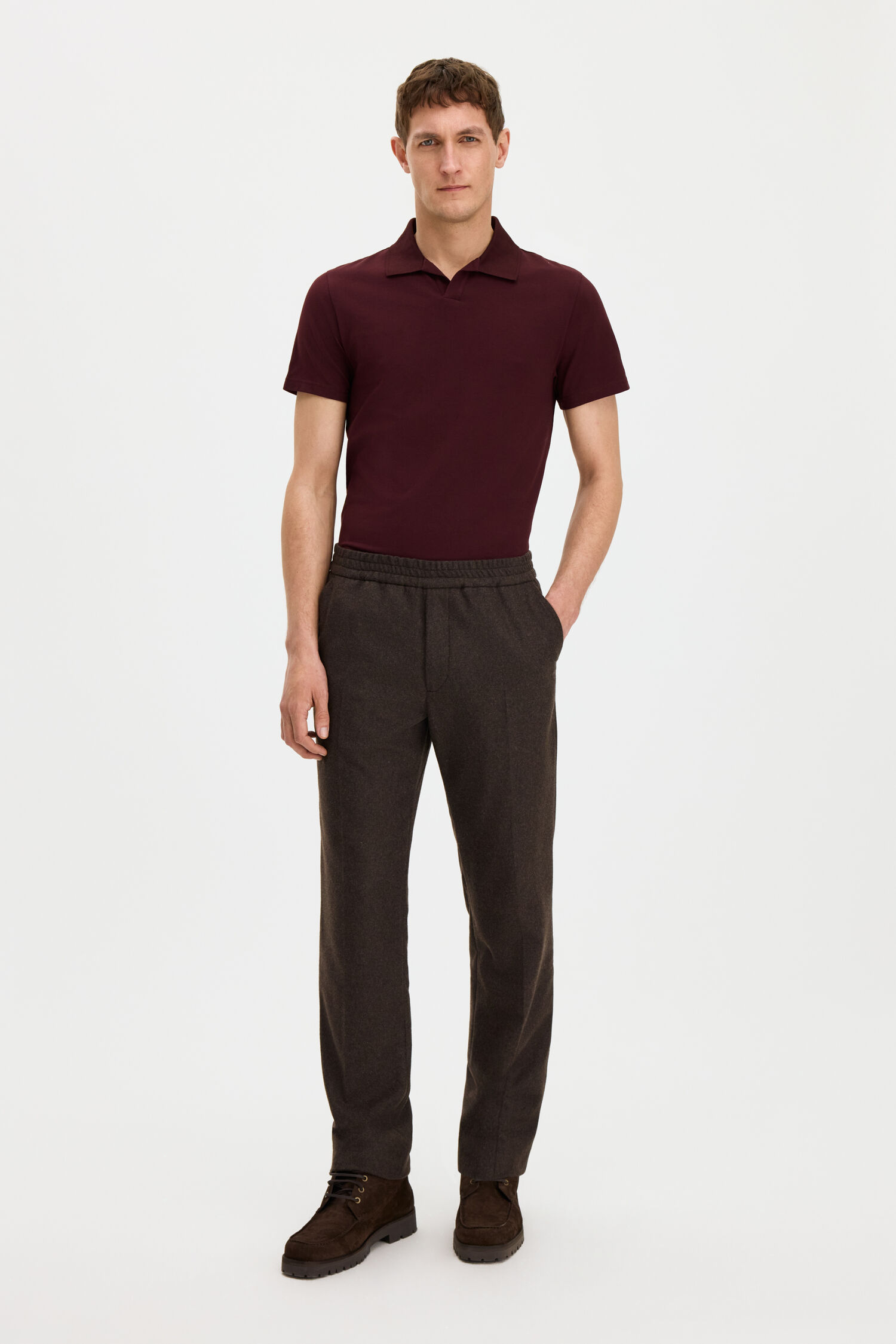 Stretch Cotton Polo T-Shirt