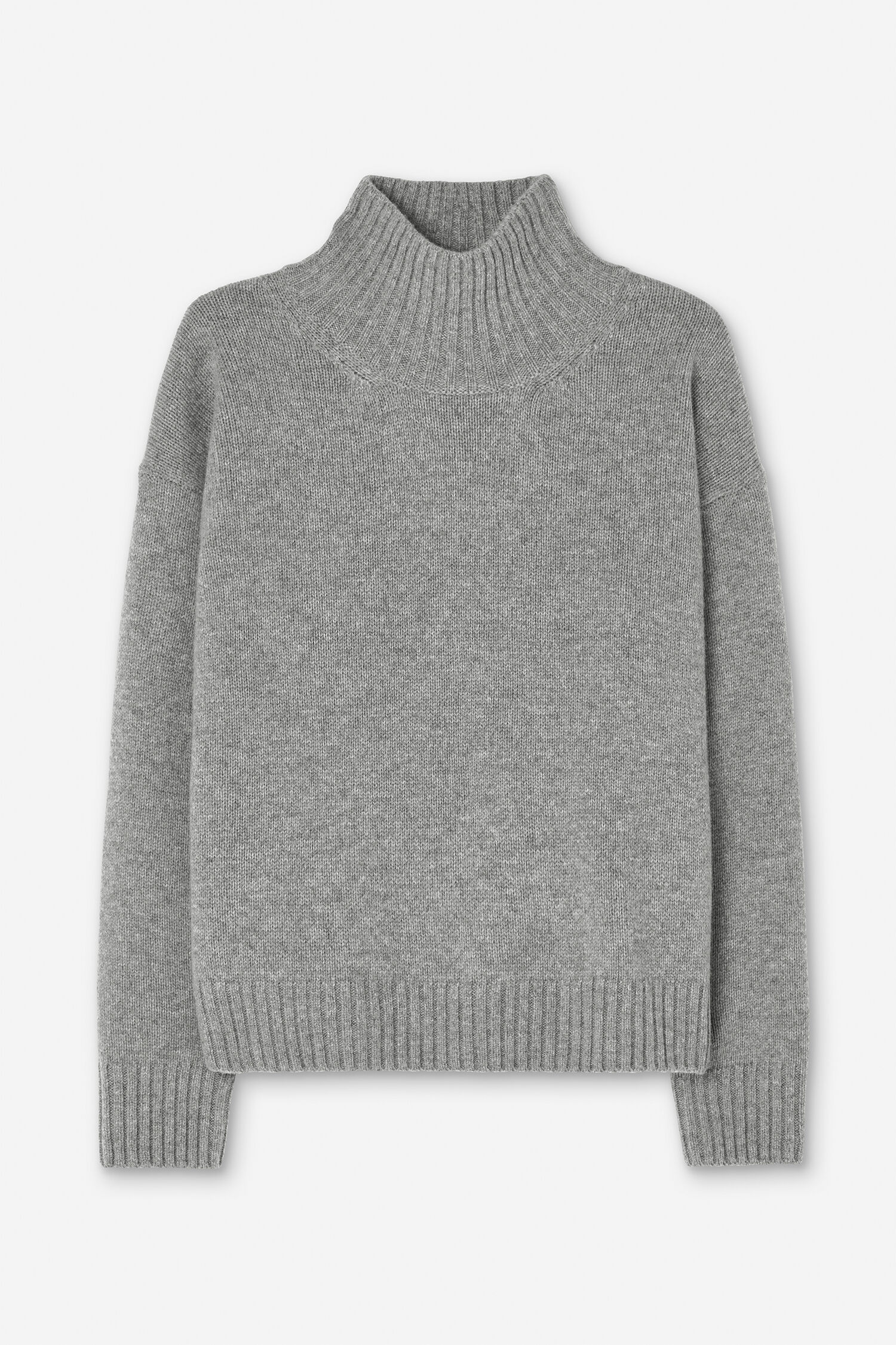 Wool Cashmere Turtleneck Sweat