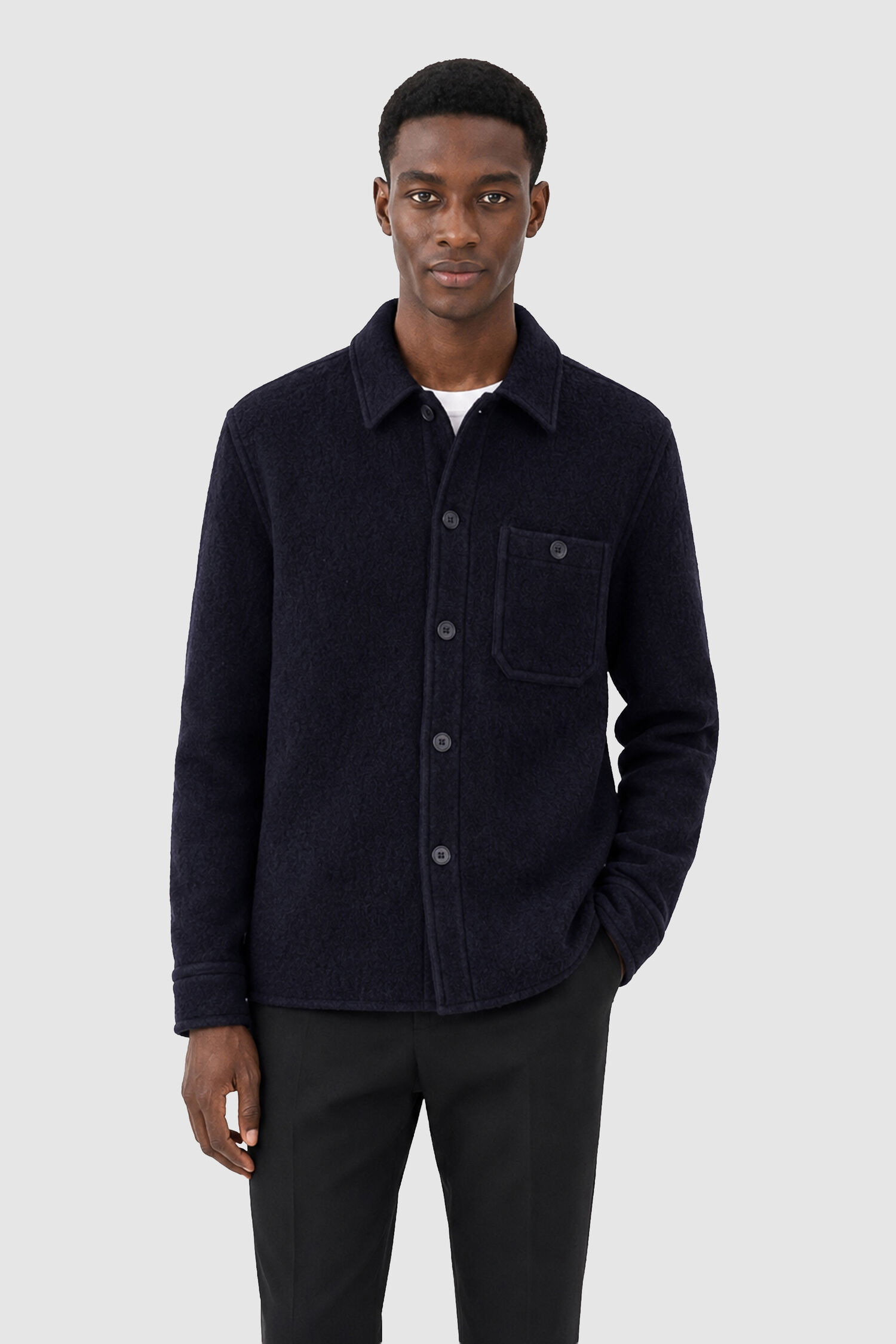Boiled Wool Overshirt