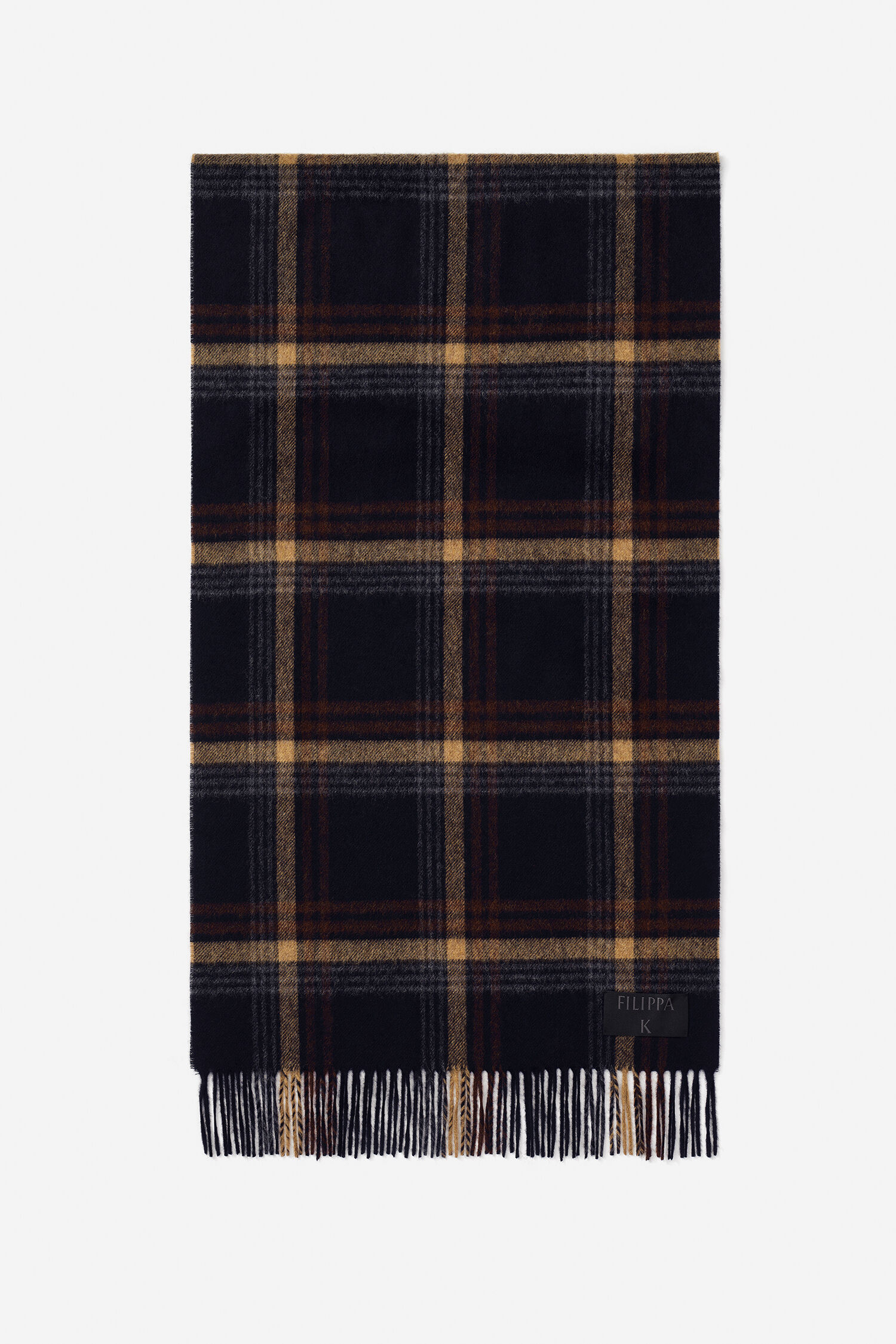 Merino Check Scarf