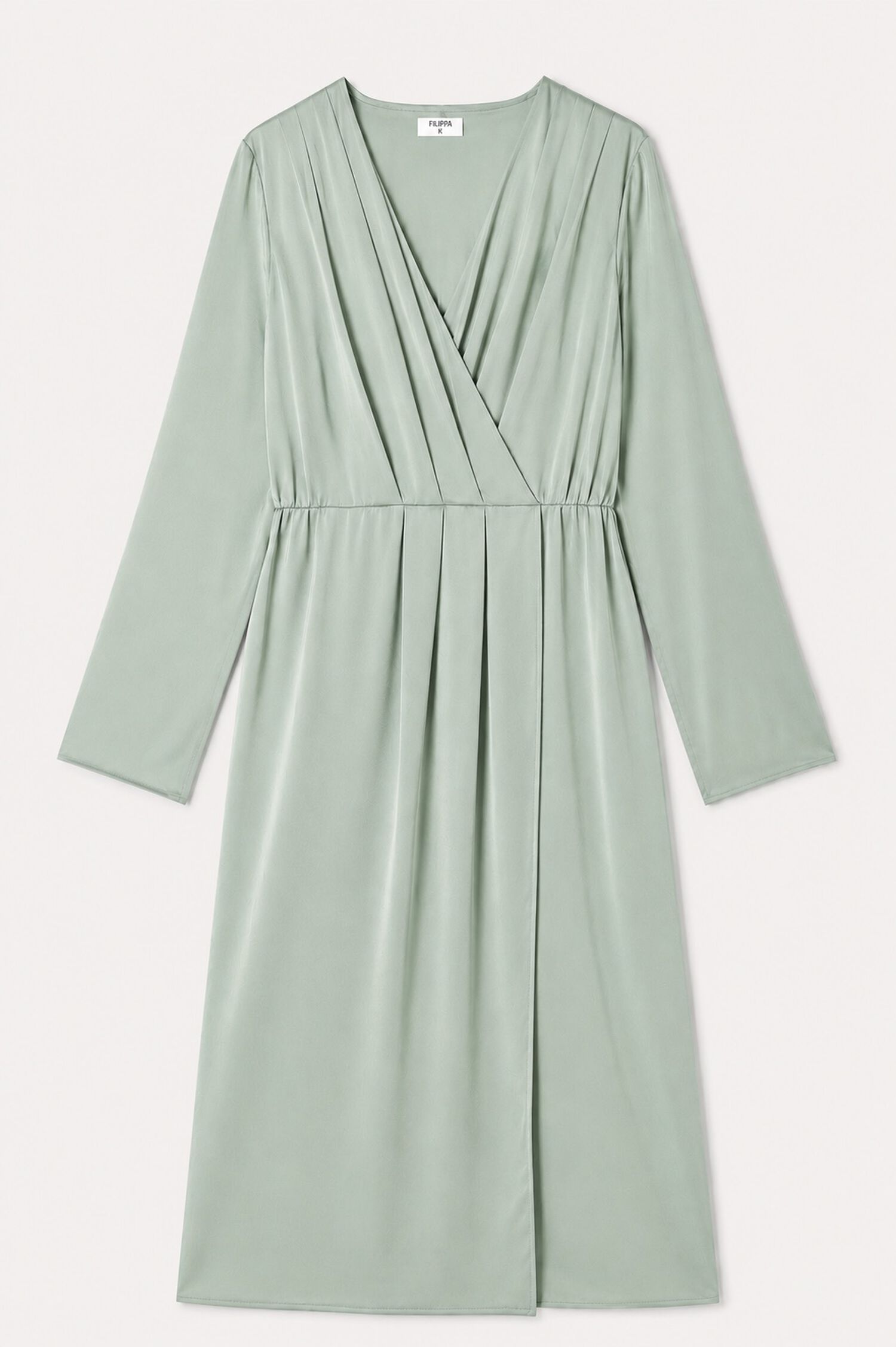 Pleated Wrap Dress