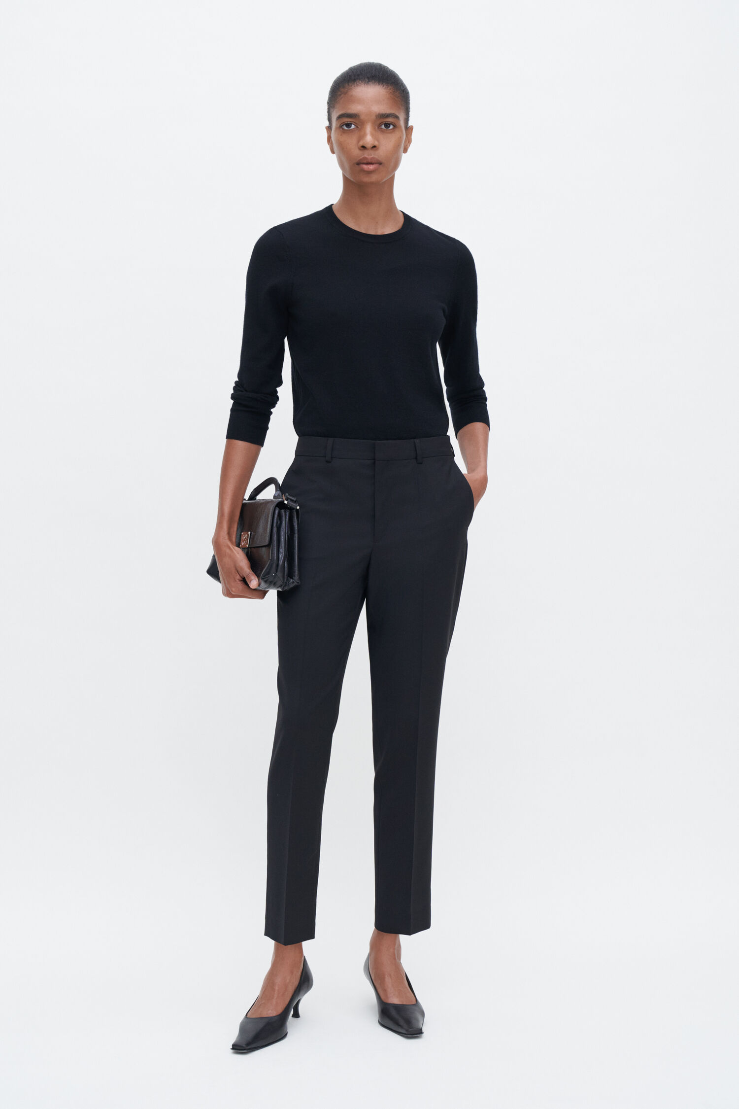 Emma Cropped Cool Wool Trouser