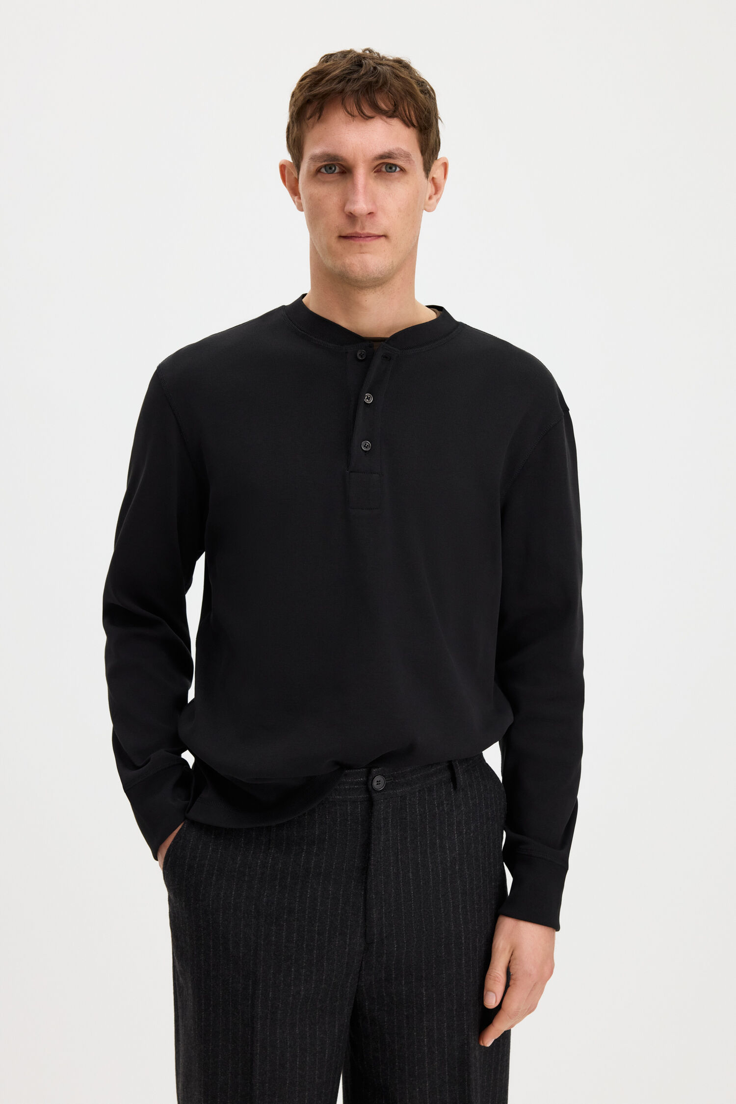 Cotton Rib Henley