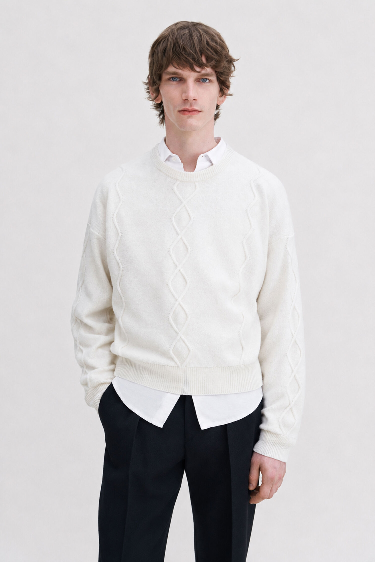 Diamond Cable Sweater