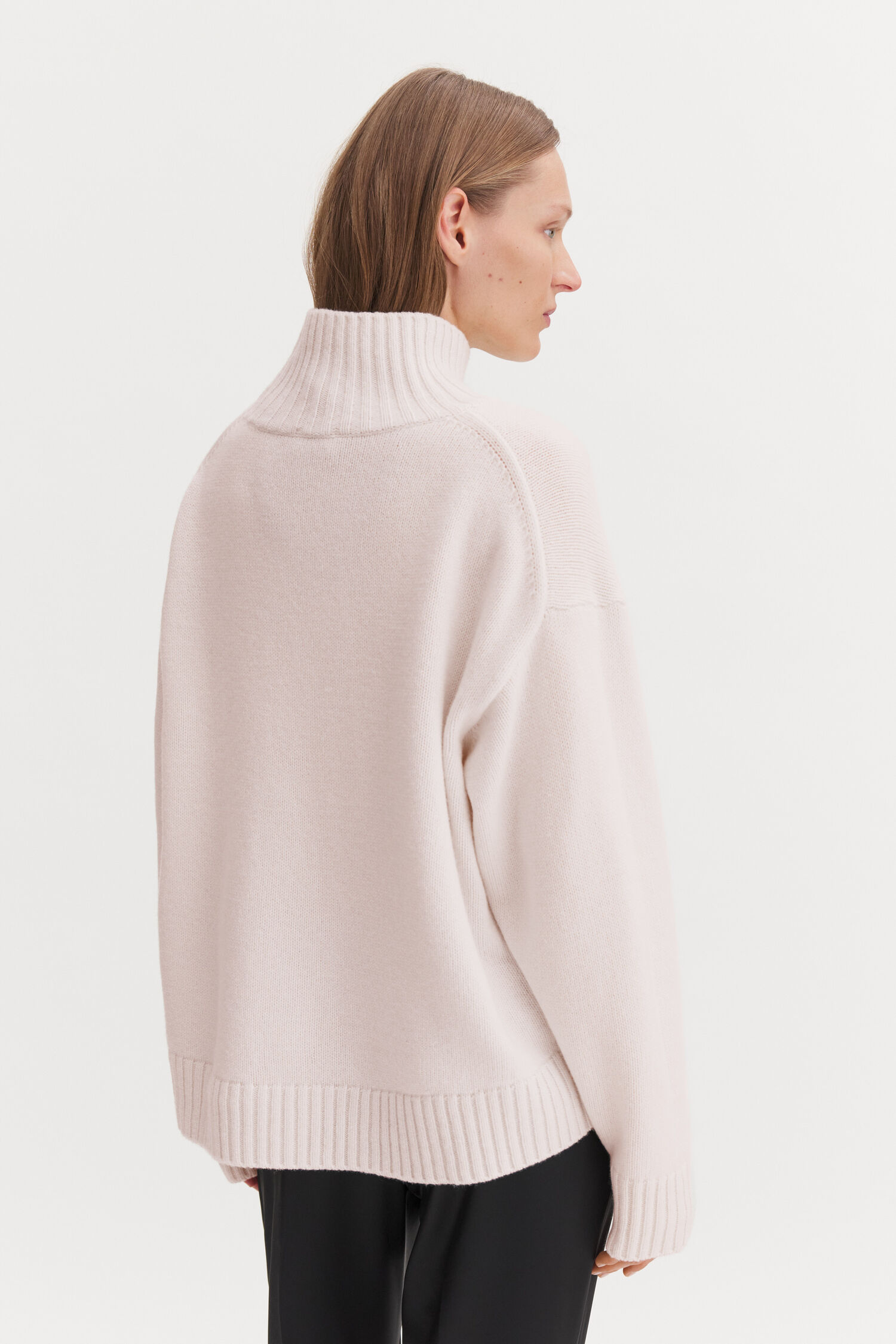 Wool Cashmere Turtleneck Sweat