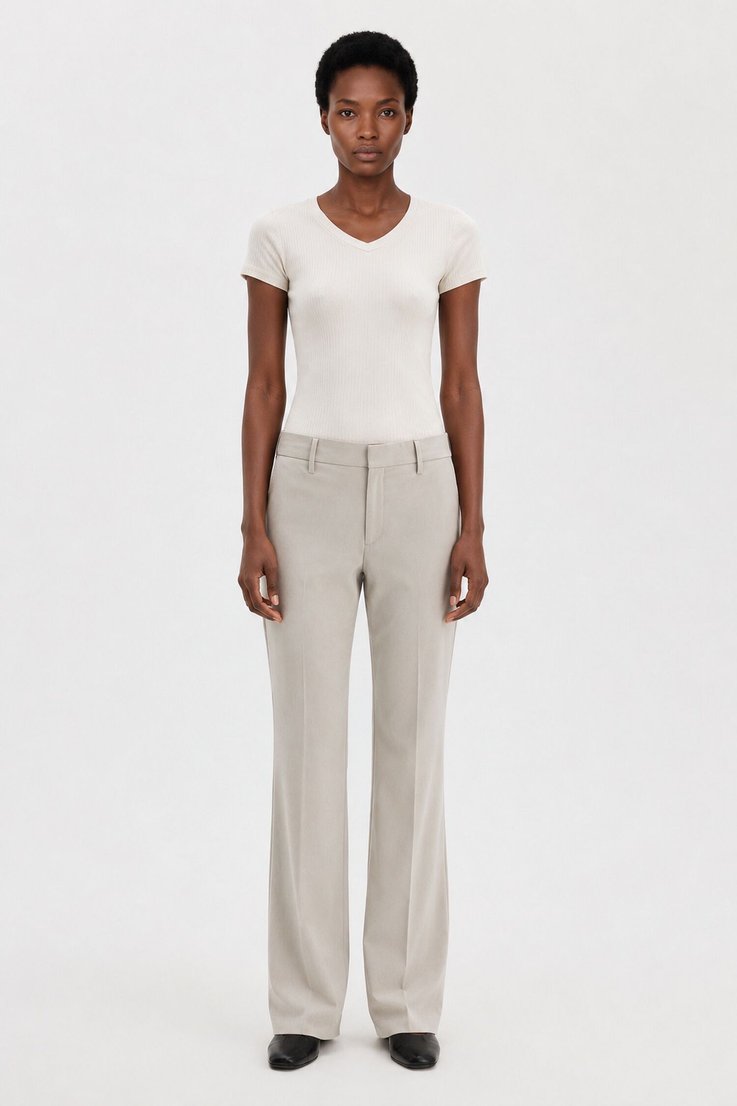 Bootcut Wool Trousers